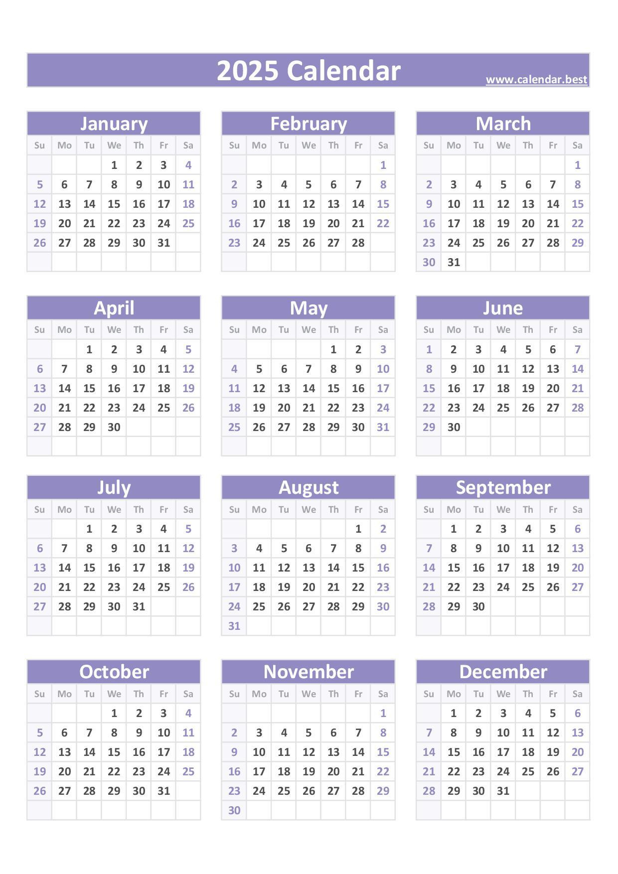 2025 Calendar With Week Numbers intended for 2025 Printable Calendar Portrait