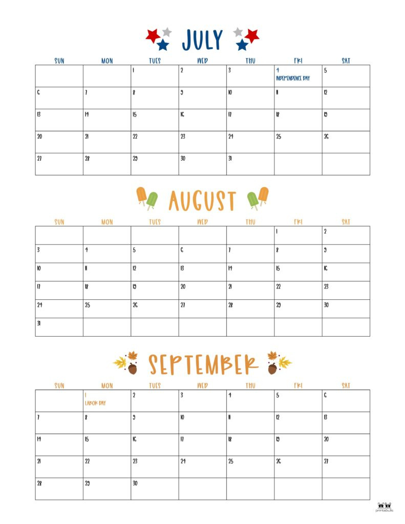 2025 Three Month/Quarterly Calendars - 36 Free Cals | Printabulls inside 2025 3 Month Calendar Printable