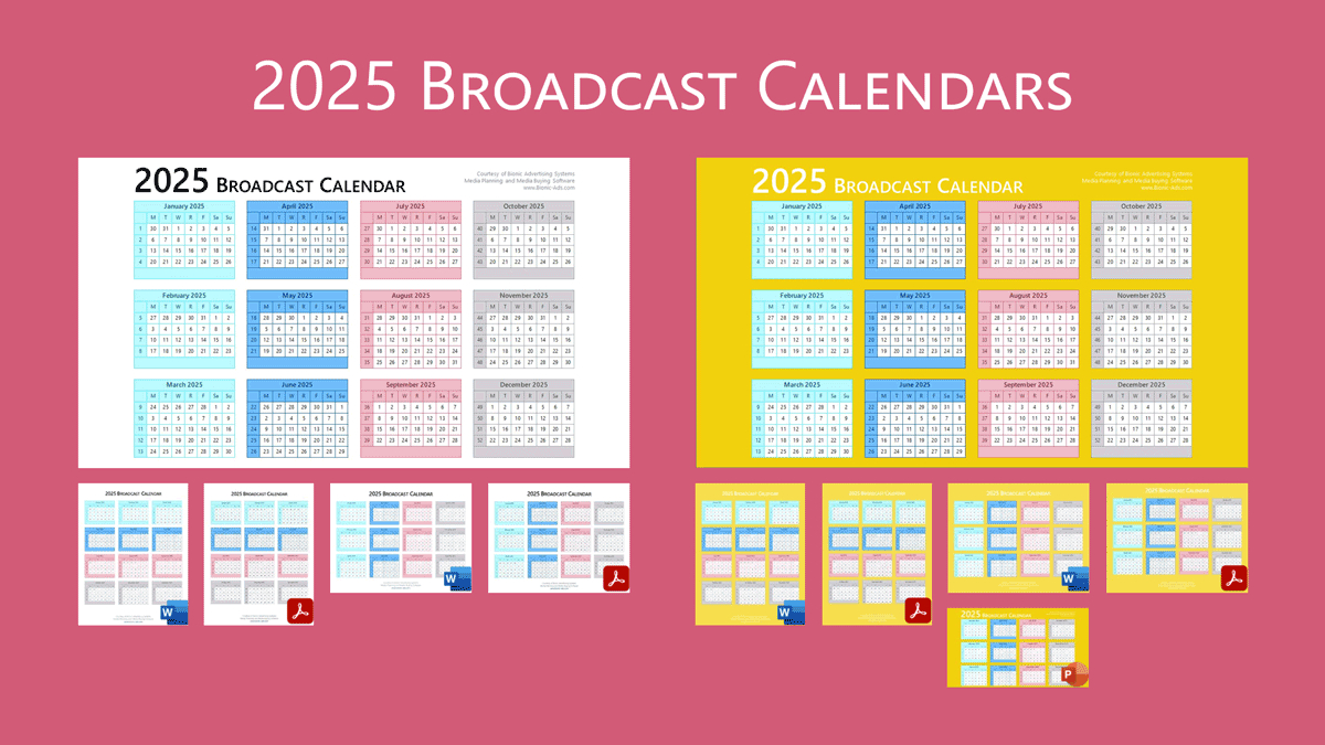 Broadcast Calendar 2025 – Free Downloads – Customizable pertaining to 2025 Broadcast Calendar Printable