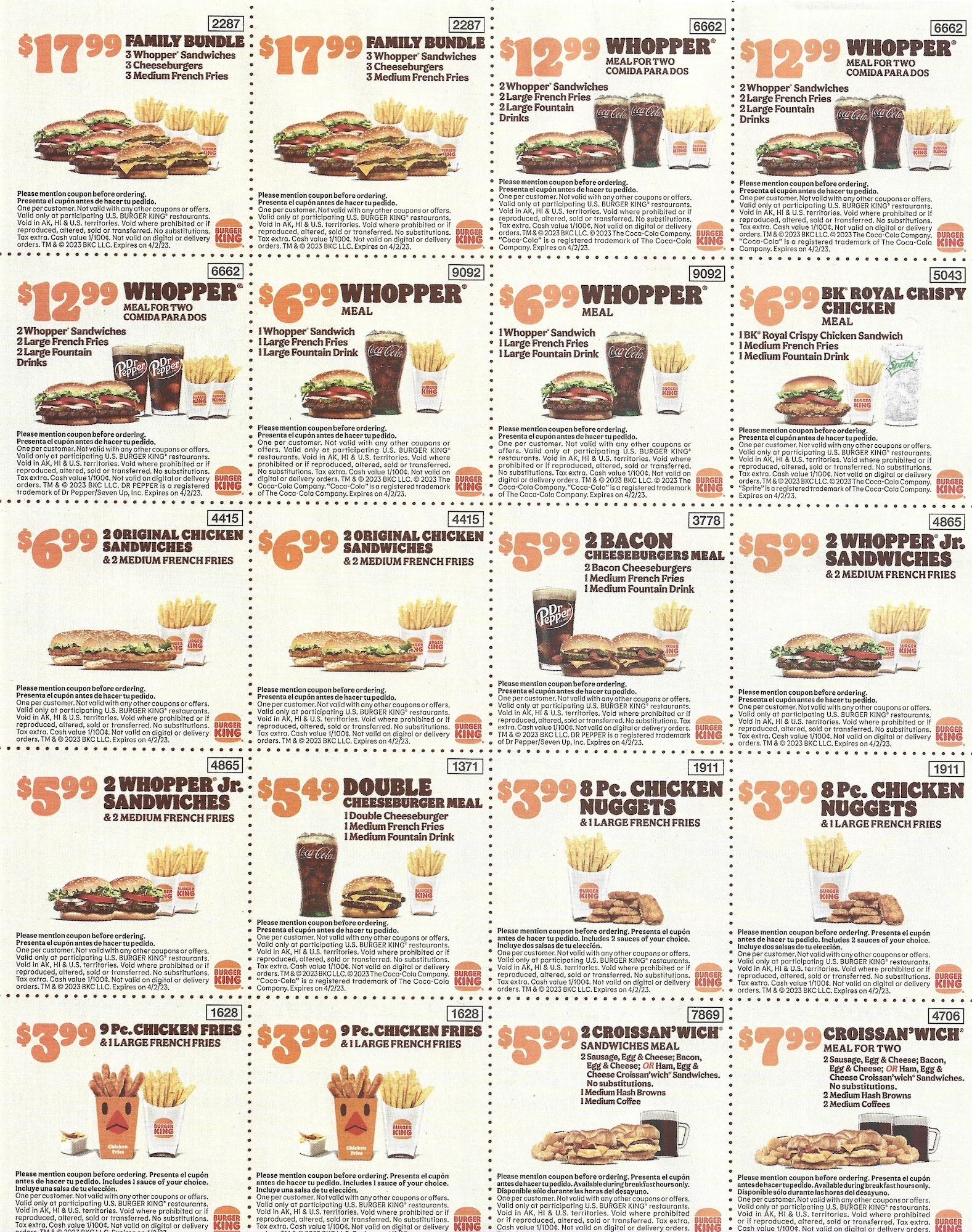 Burger King Chicago Deal Coupons $6 Your Way Meals - Expires 04/02 inside Printable Subway Coupons January 2025