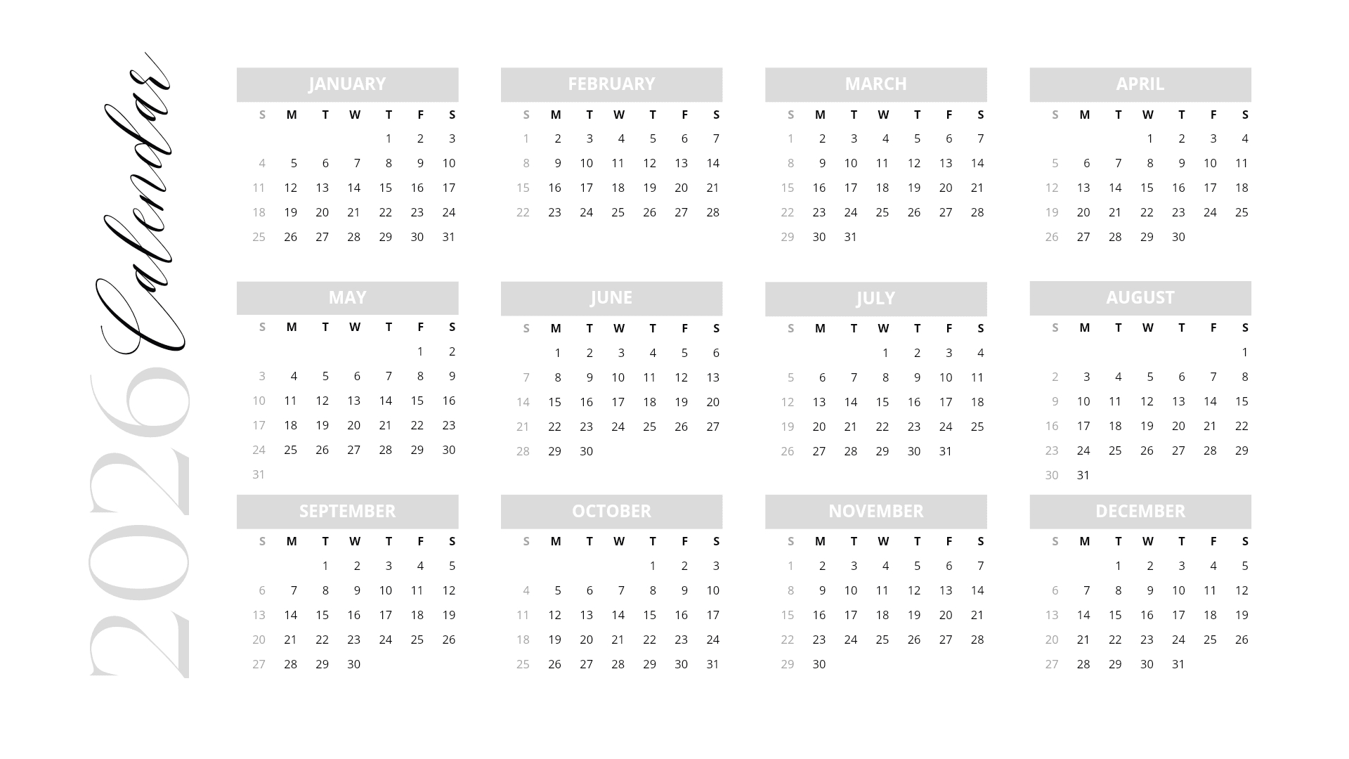 Calendar 2025 And 2026Jalyndigitals - Raket.ph for Calendar 2025 2026 Printable