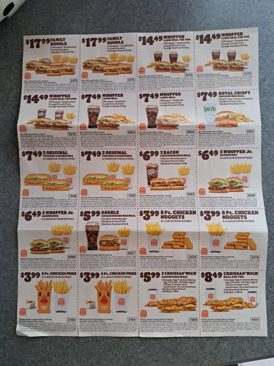 Food &amp;amp; Beverage Coupons For Sale | Ebay intended for January 2025 Subway Coupons Printable