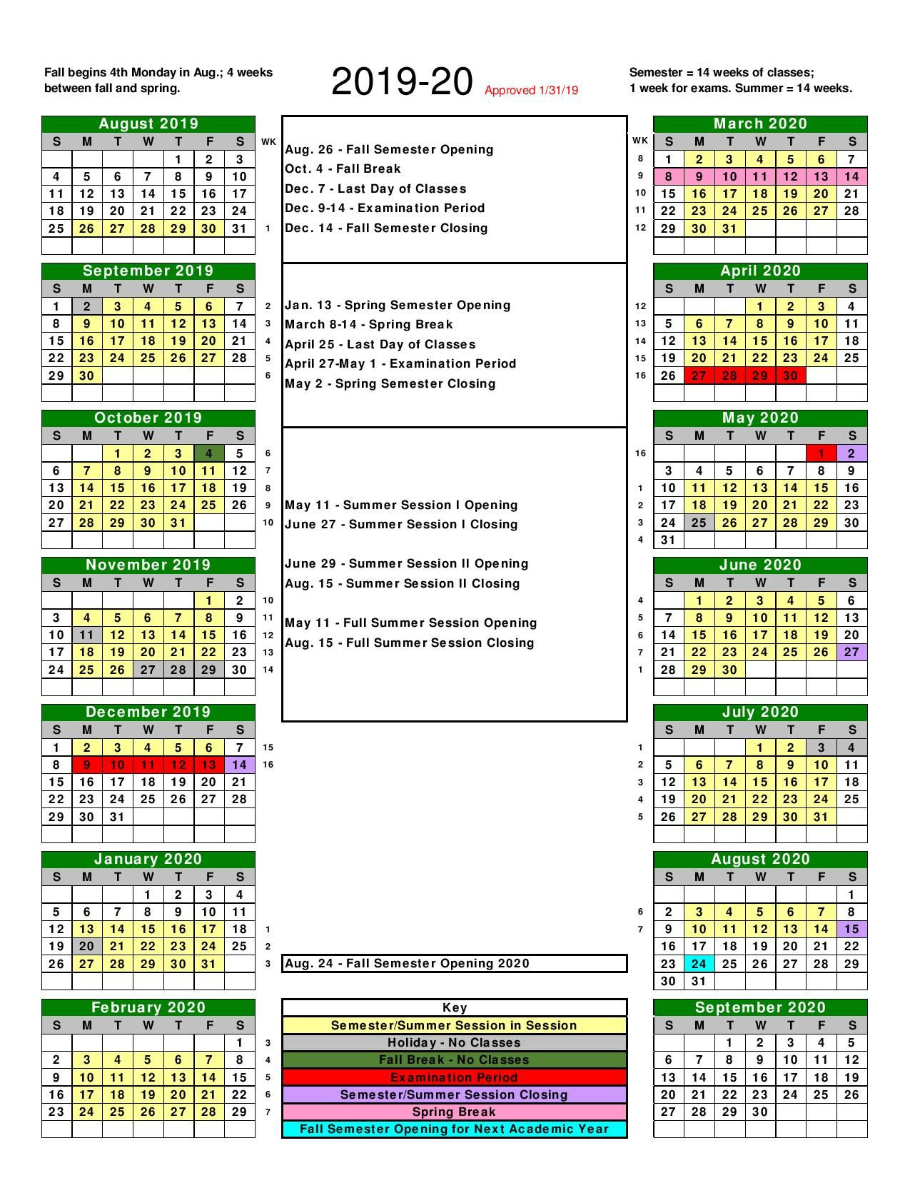 Kennesaw State University Academic Calendar Fall 2023 - Printable throughout Ksu Spring 2025 Calendar Printable