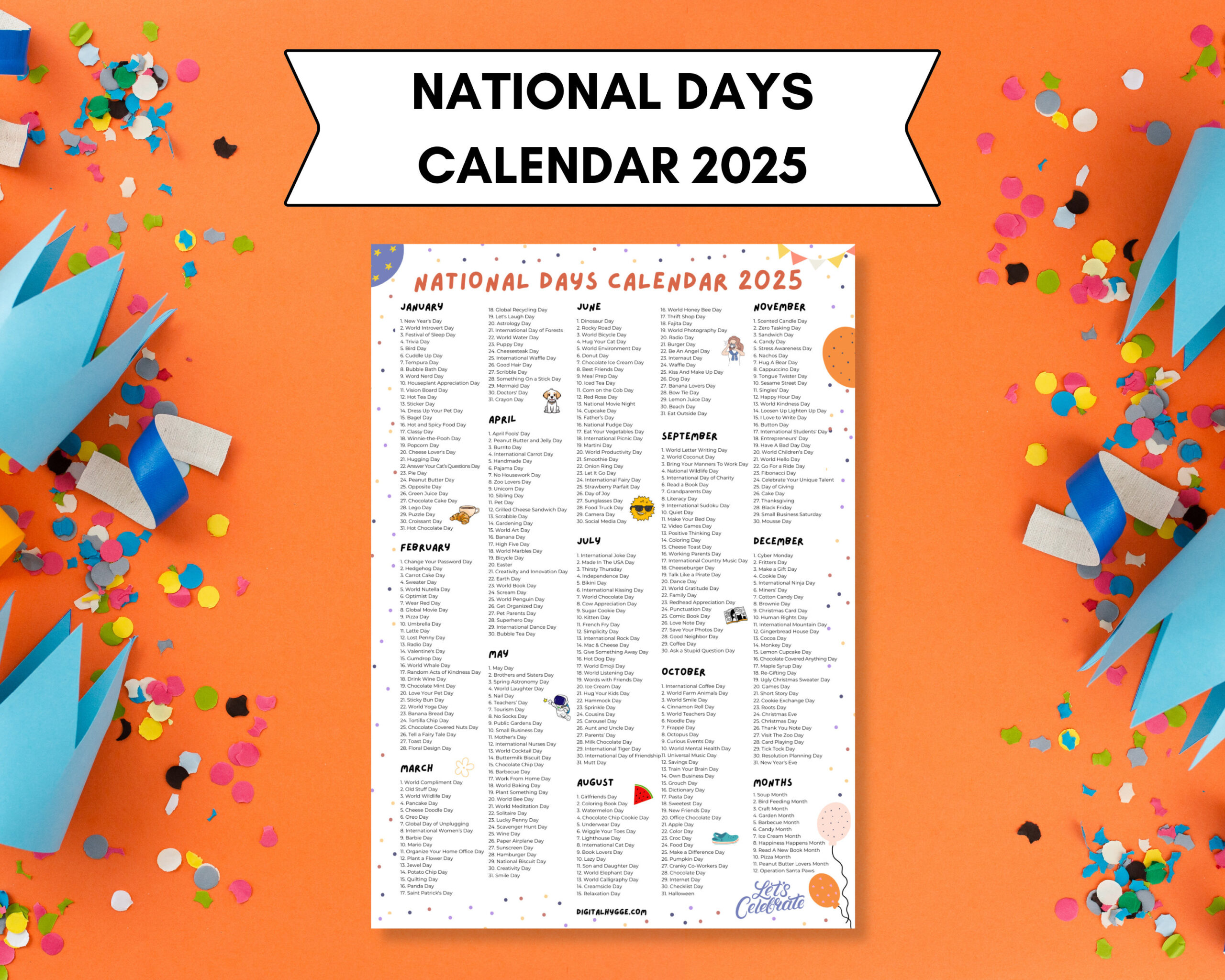 National Feiertage Kalender Printable 2025 Feiertage Kalender within National Day Calendar 2025 Printable Free