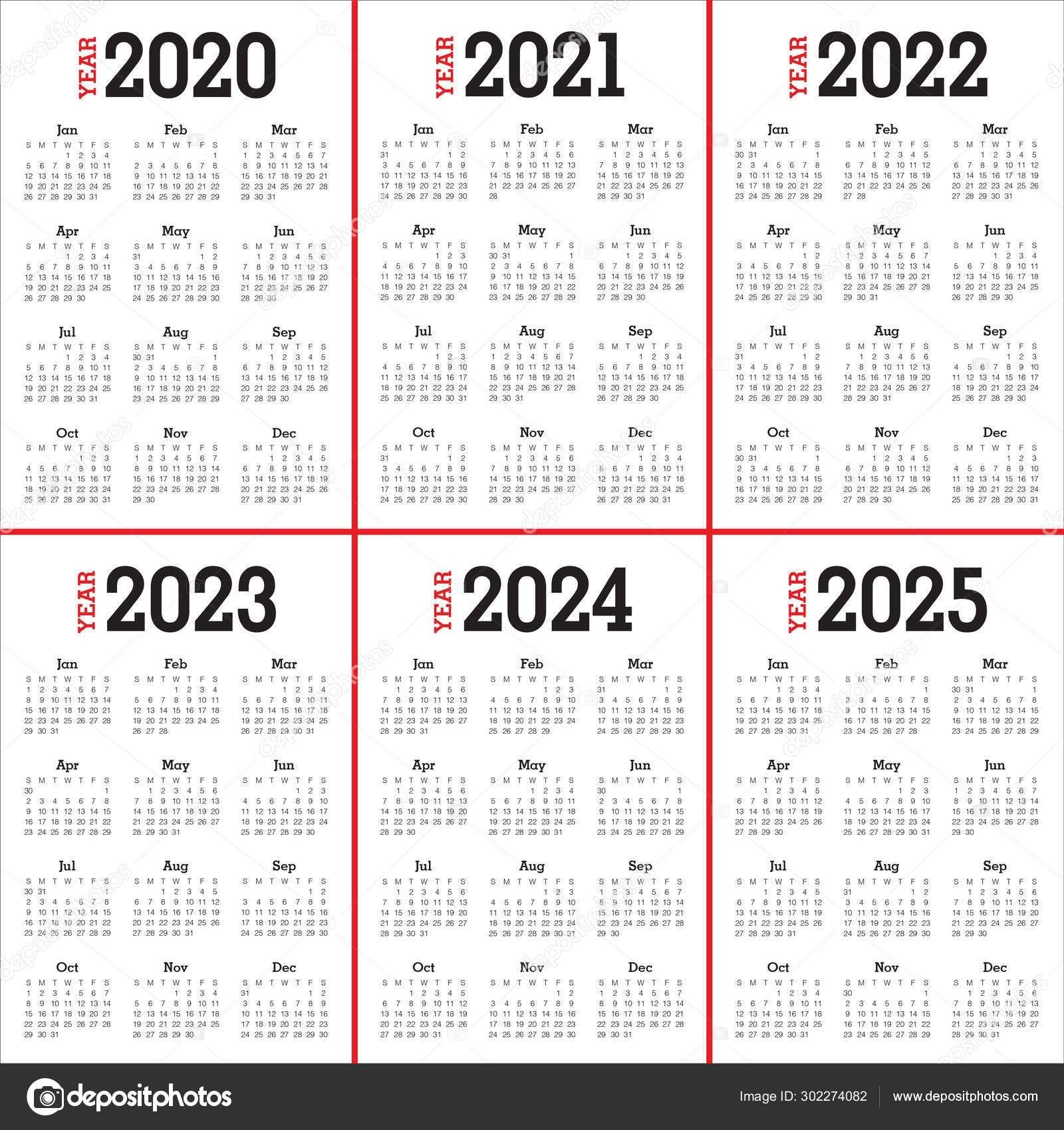 Perky Calendar 2020 To 2025 – Printable Blank Calendar Template regarding Free Printable 5 Year Calendar 2020 To 2025