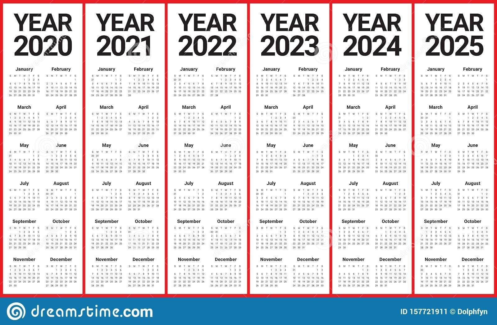 Perky Calendar 2020 To 2025 – Printable Blank Calendar Template within Free Printable 5 Year Calendar 2020 To 2025