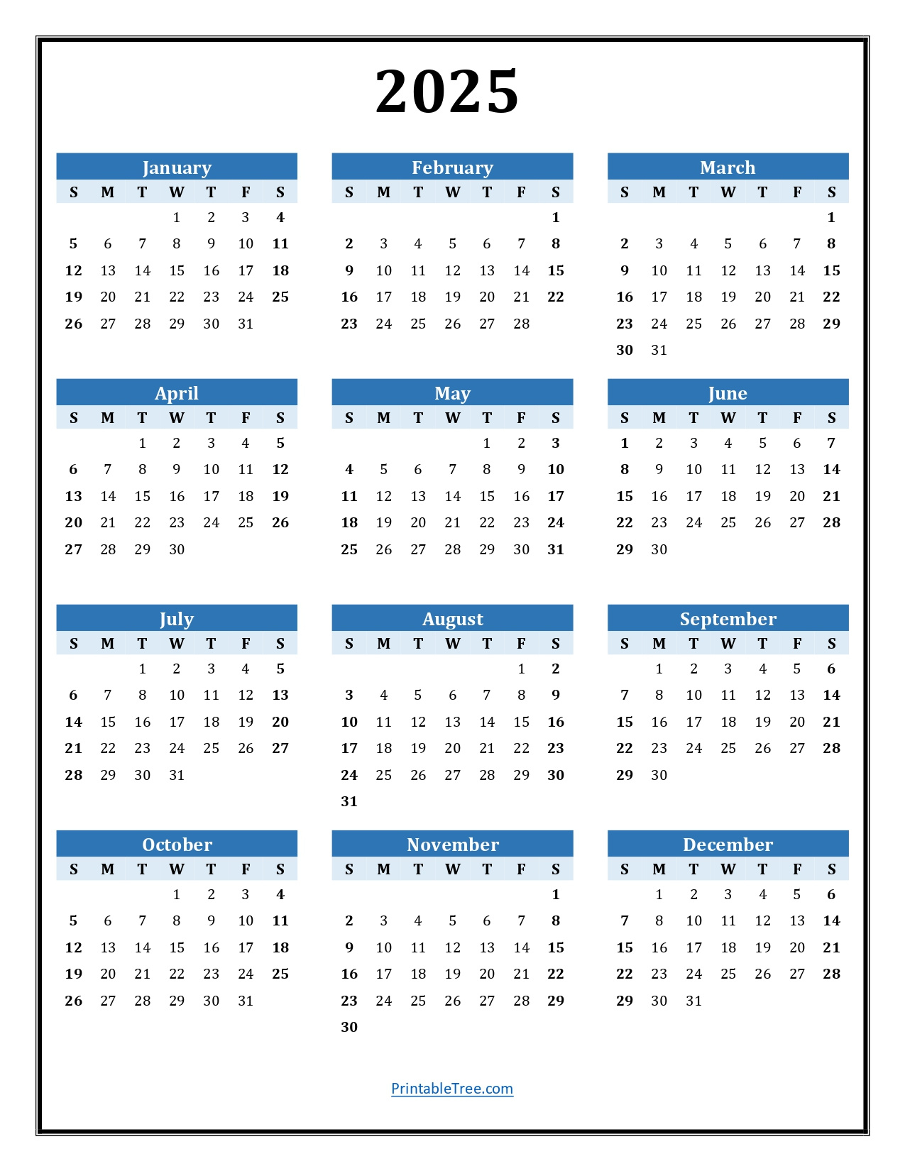 Printable Calendar 2025 One Page With Holidays (Single Page) 2025 inside 2025 Adp Calendar Printable