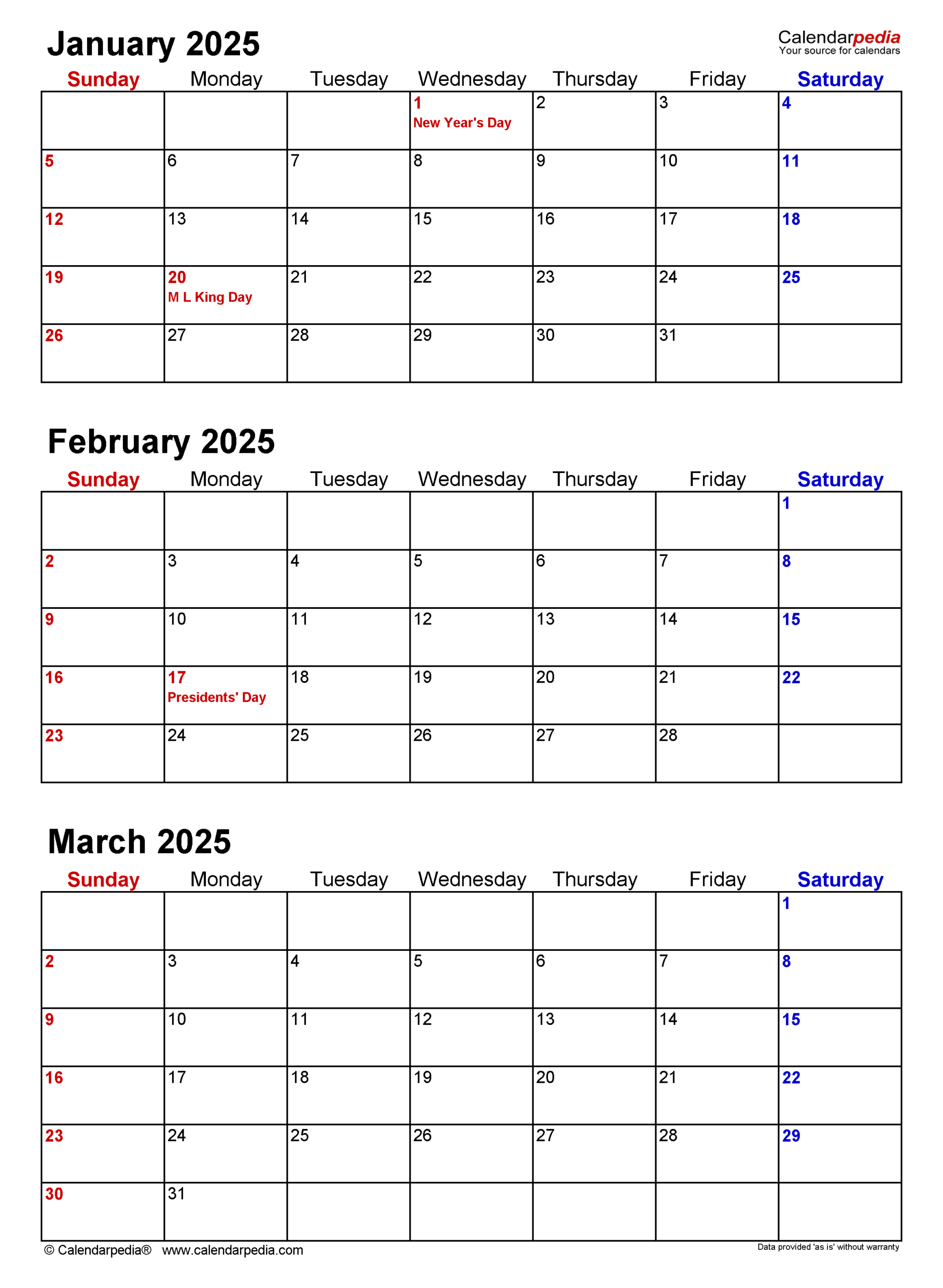 Quarterly Calendars 2025 - Free Printable Pdf Templates inside 2025 Quarterly Calendar Printable