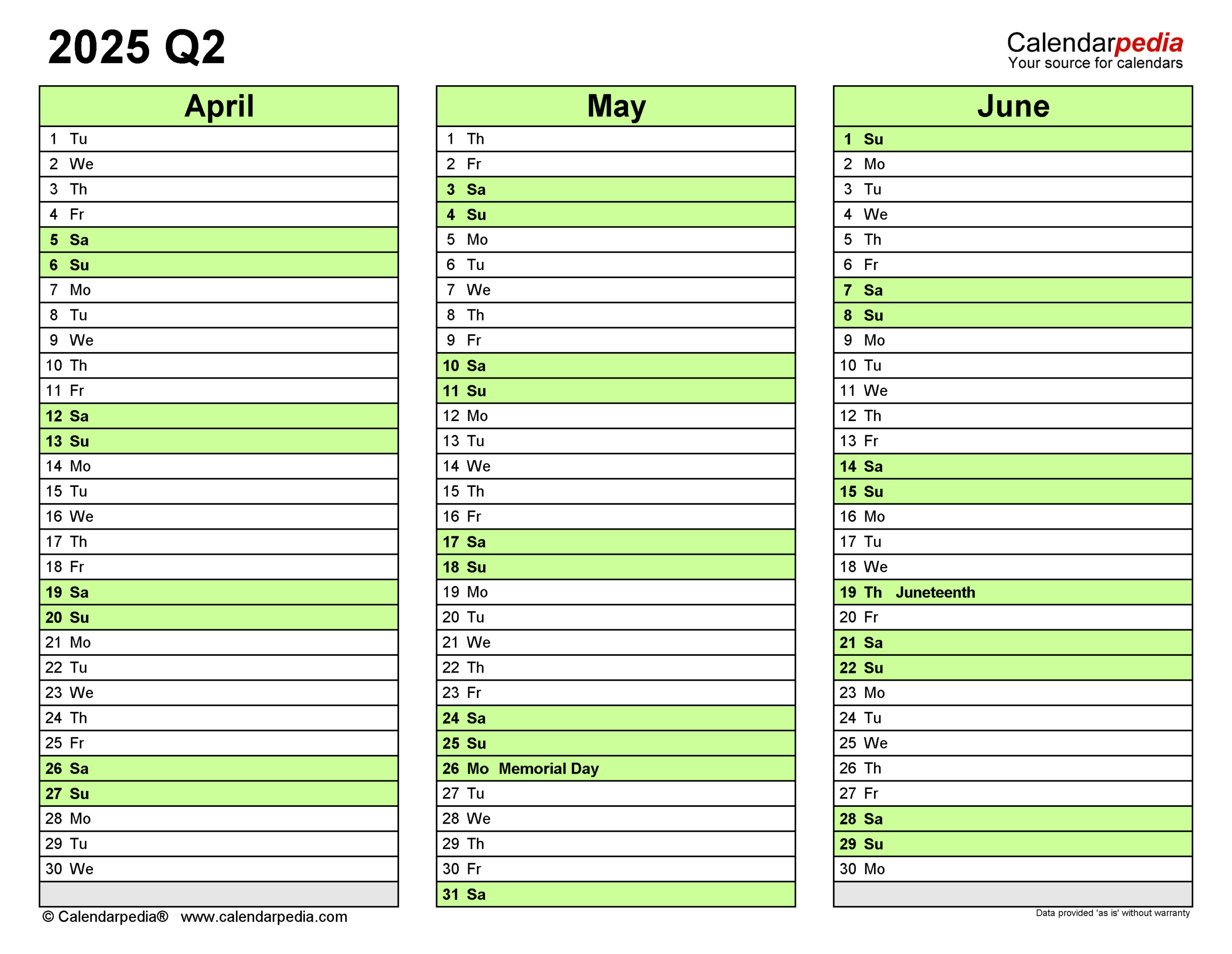 Quarterly Calendars 2025 - Free Printable Pdf Templates pertaining to Quarterly Calendar 2025 Printable