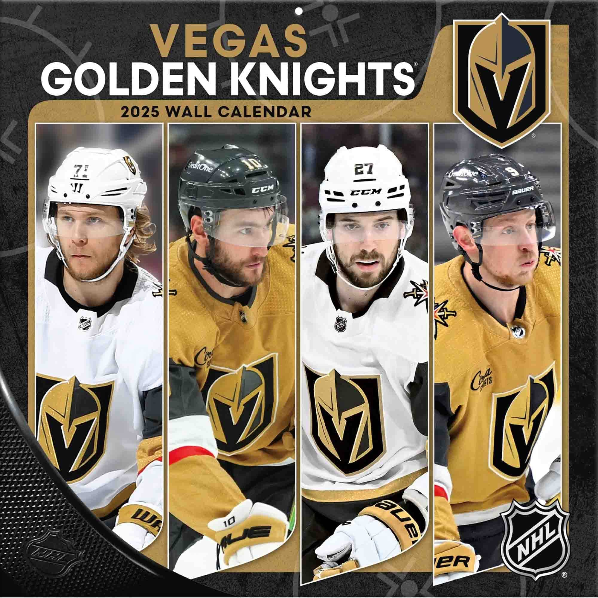 Vegas Golden Knights 2025 Team Nhl Wall Calendar | Taass Fan Shop with Vegas Golden Knights Printable Schedule Calendar 2025