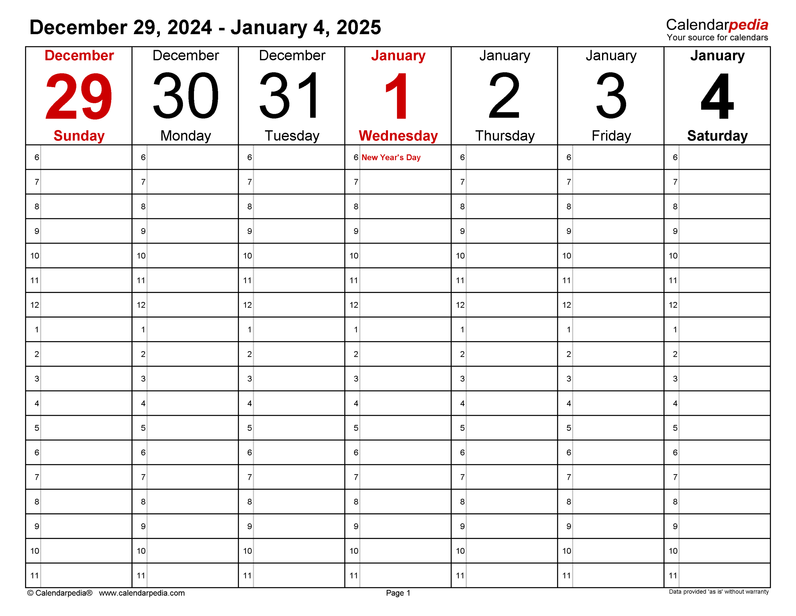 Weekly Calendars 2025 For Pdf - 12 Free Printable Templates regarding Weekly Calendar 2025 Printable