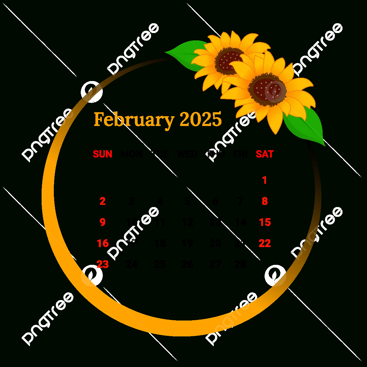 2025 February Month Calendar Vector, Monthly Calendar, Calendar inside February 2025 Calendar Png