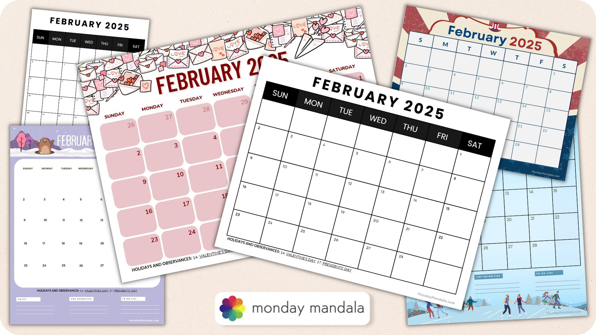 February 2025 Calendar (52 Free Pdf Printables) throughout February 2025 Whiteboard Calendar Ideas