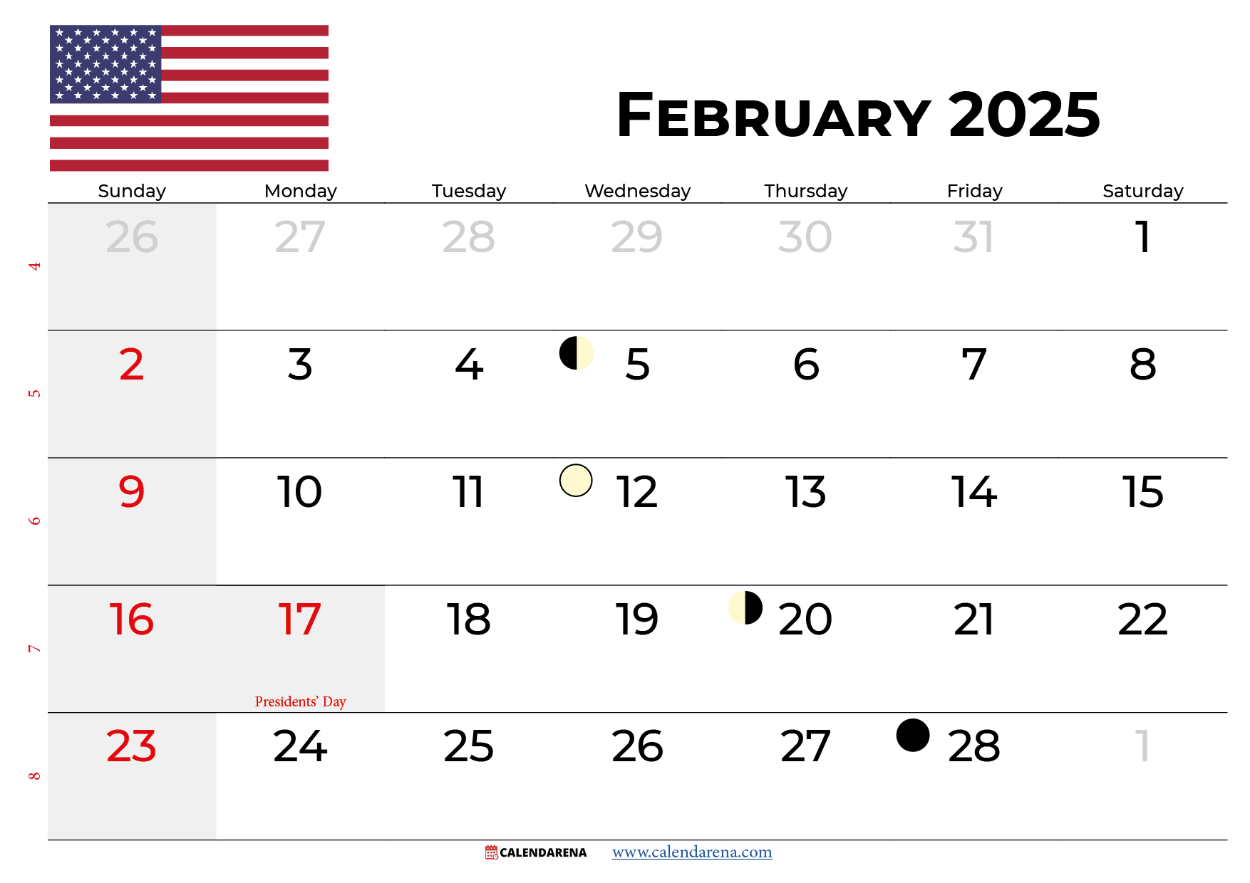 February 2025 Calendar With Holidays pertaining to February Calendar With Events 2025