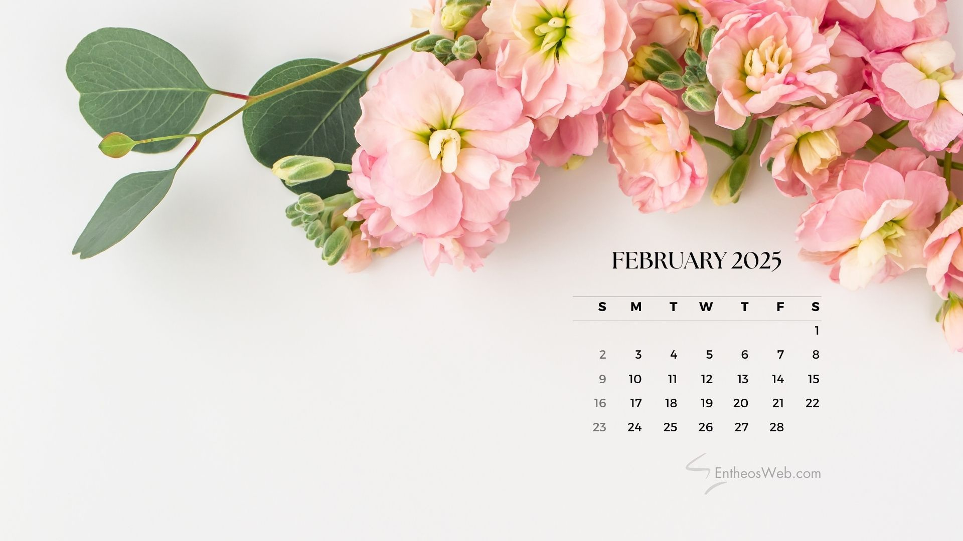 February 2025 Desktop Wallpaper Calendars | Entheosweb for February 2025 Calendar Desktop Wallpaper