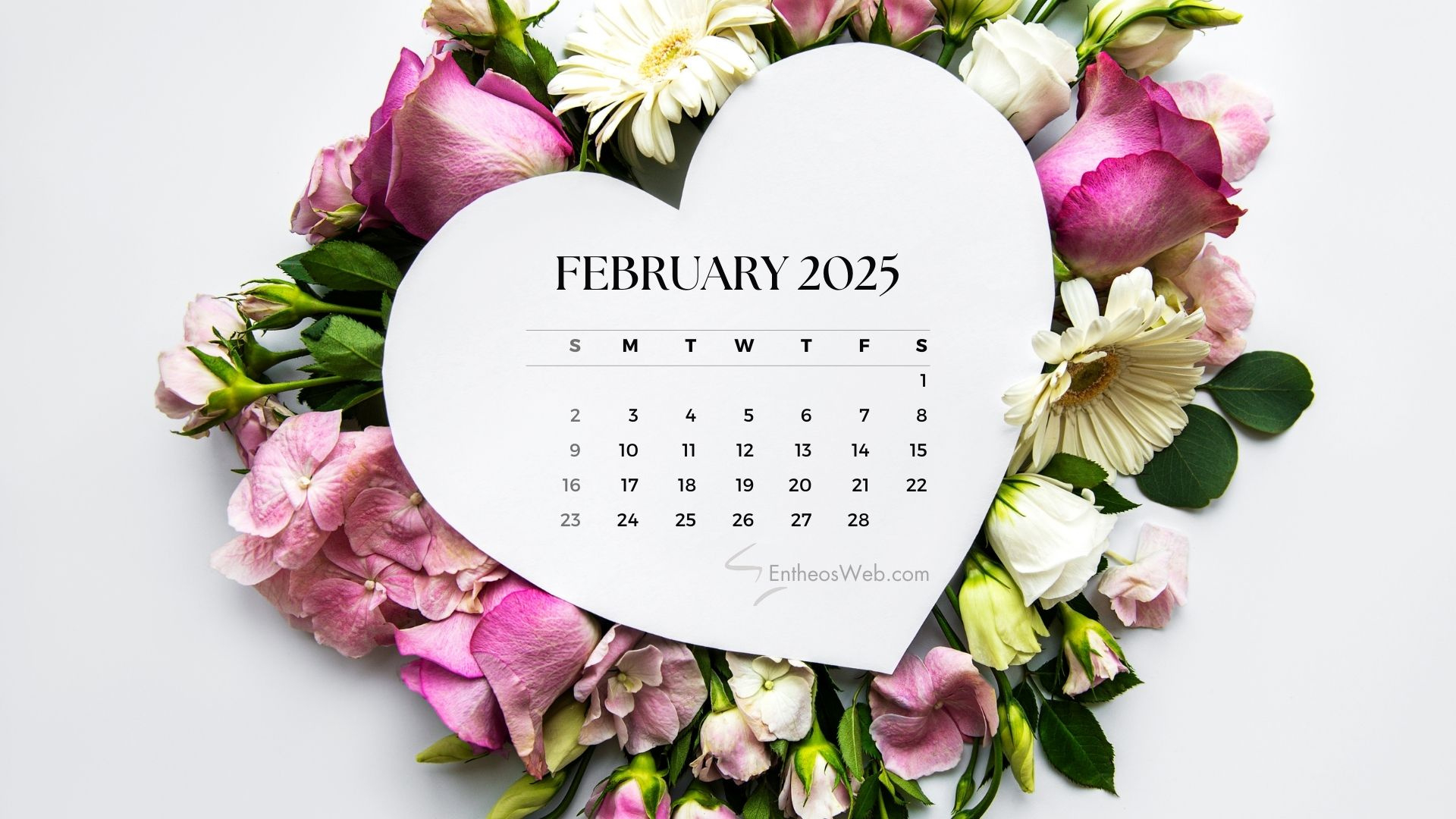 February 2025 Desktop Wallpaper Calendars | Entheosweb for February 2025 Calendar Wallpaper Desktop