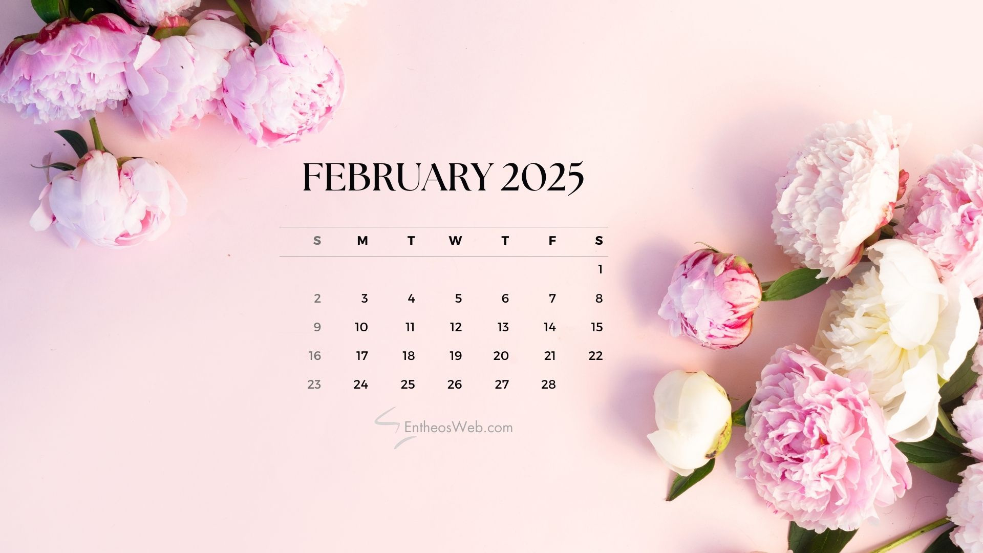 February 2025 Desktop Wallpaper Calendars | Entheosweb in February Calendar Wallpaper 2025