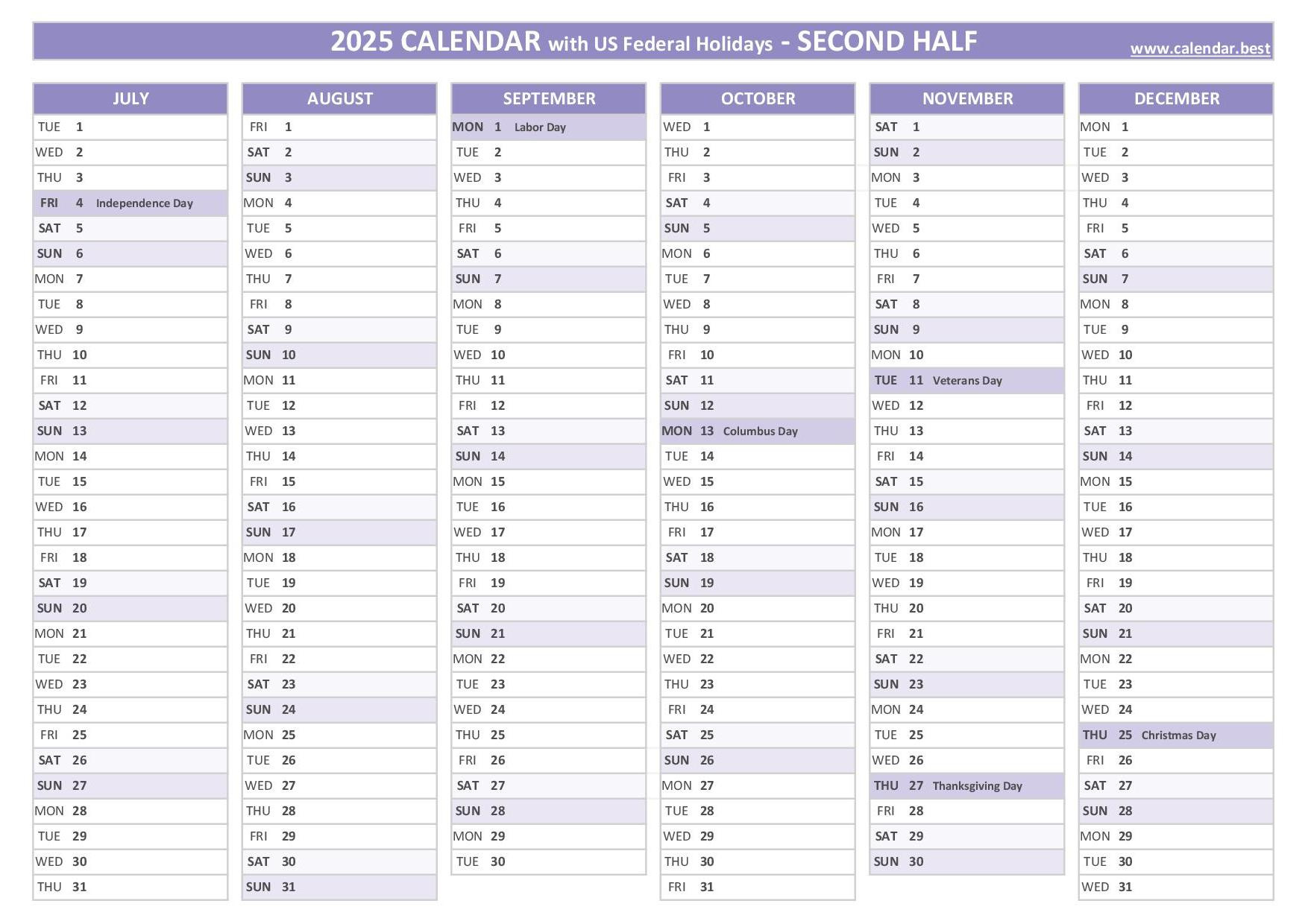 2025 Calendar With Holidays (Us Federal Holidays) in General Blue March 2025 Calendar