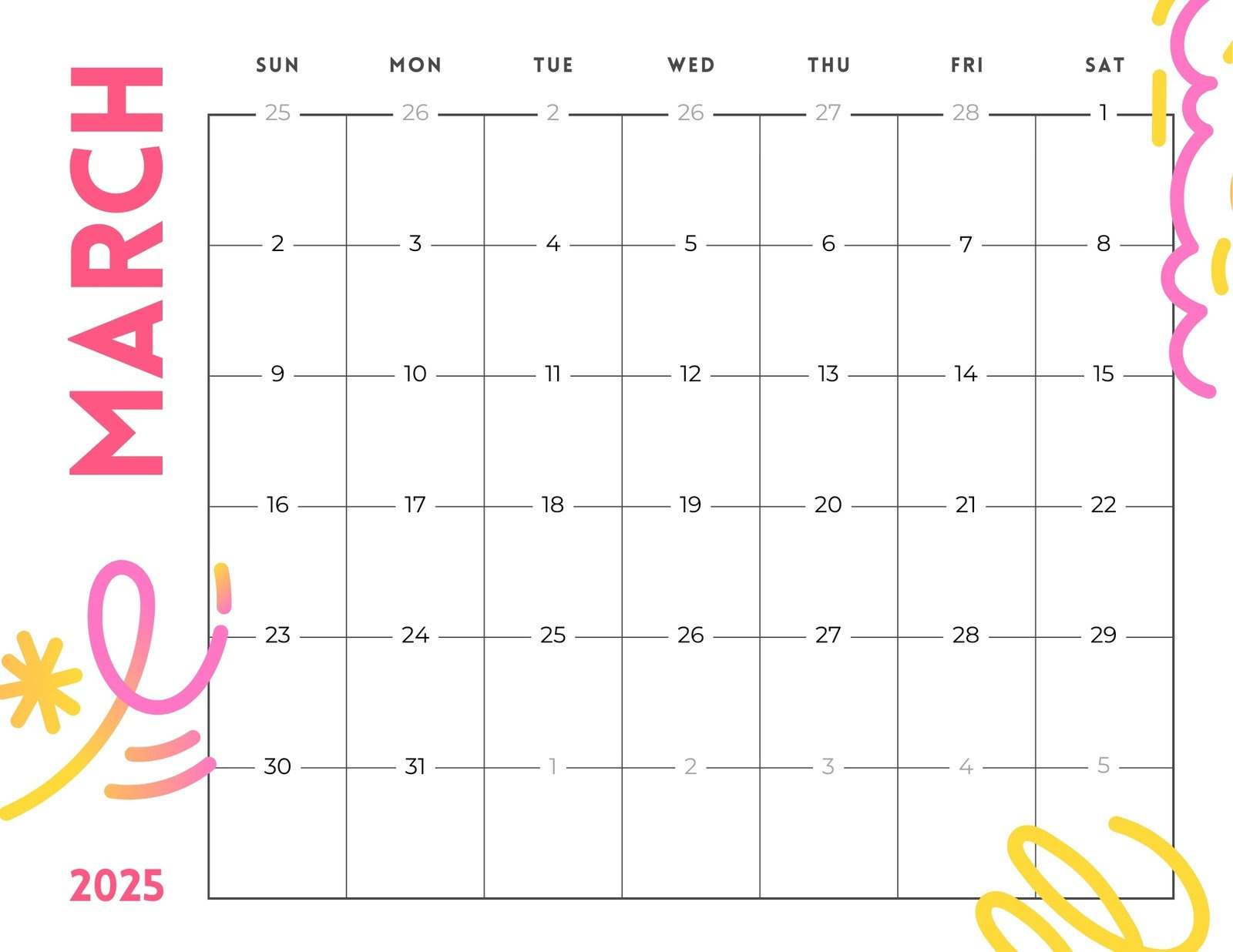 Free And Customizable March Templates intended for March Whiteboard Calendar Ideas 2025