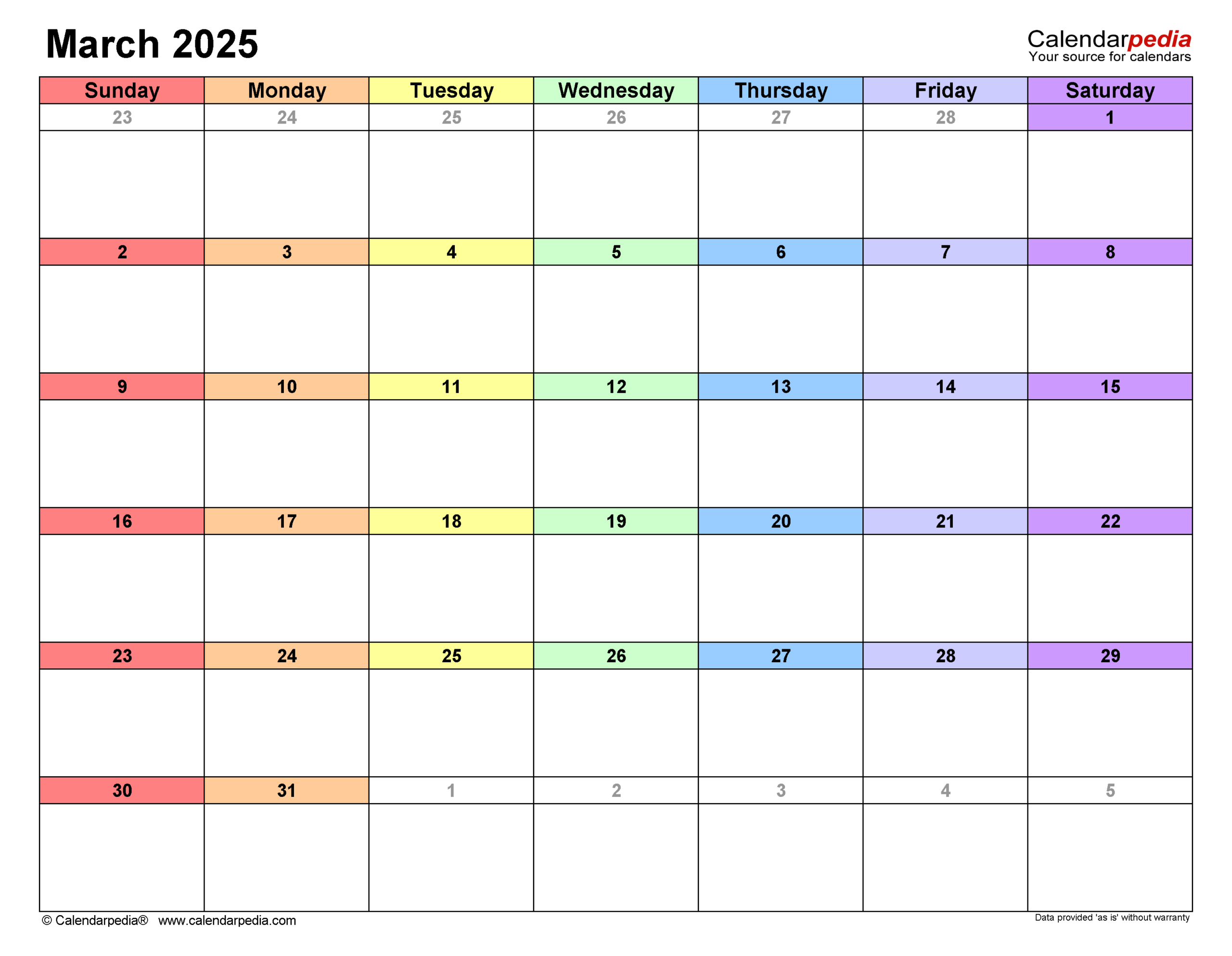 March 2025 Calendar | Templates For Word, Excel And Pdf within March 2025 Calendar Printable Excel