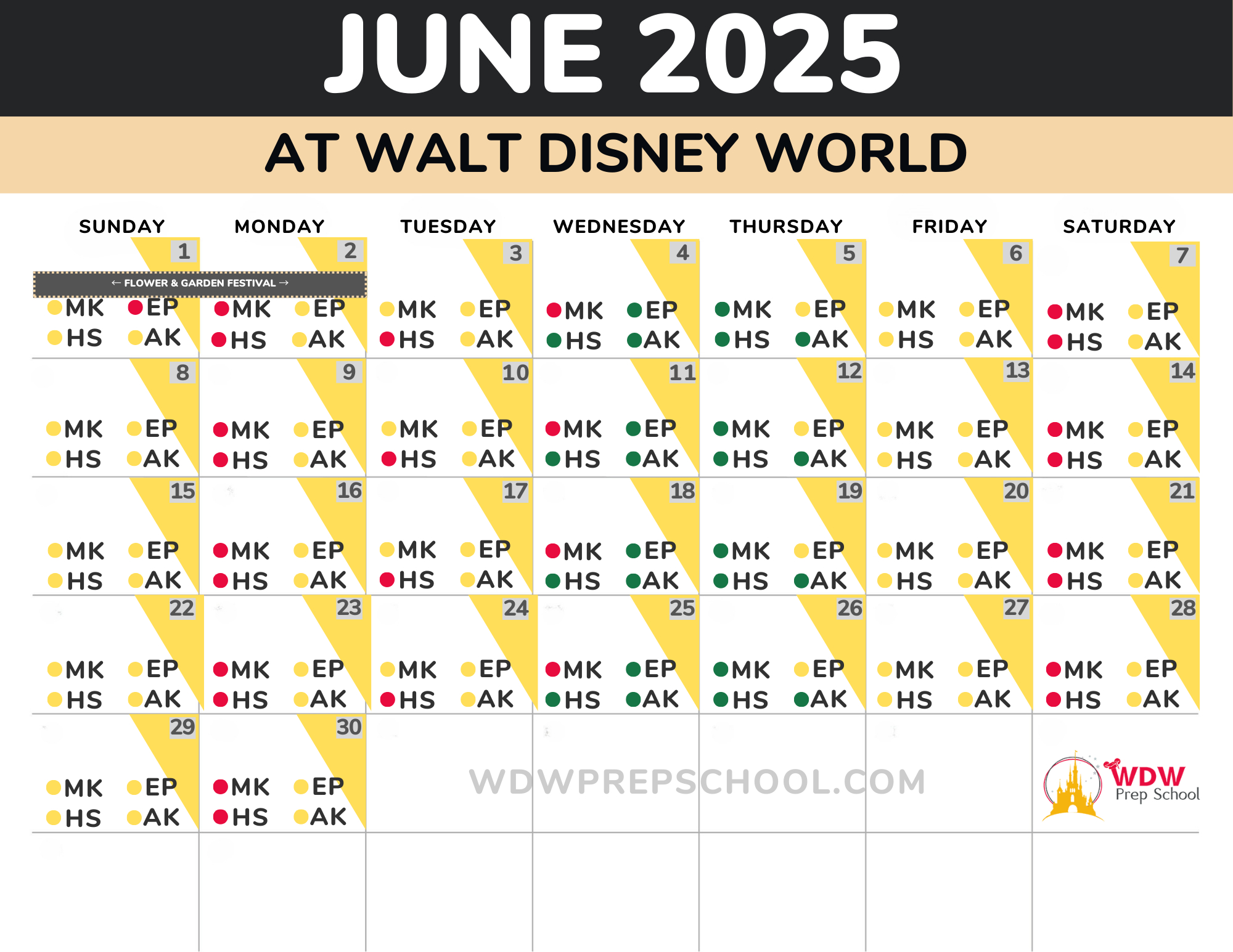 Disney World In June 2025: Crowds &amp;amp; Planning Info in June Disney World Crowd Calendar 2025