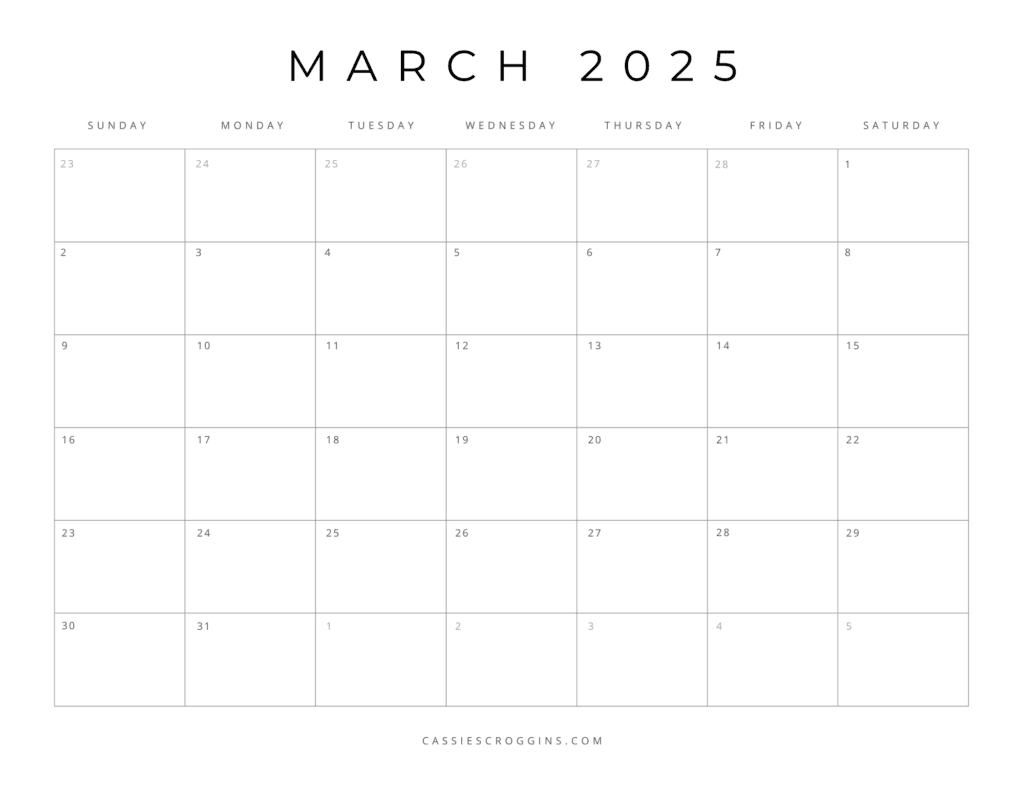Free Printable 2025 Blank Calendar Templates (All 12 Months) for Blank June 2025 Calendar