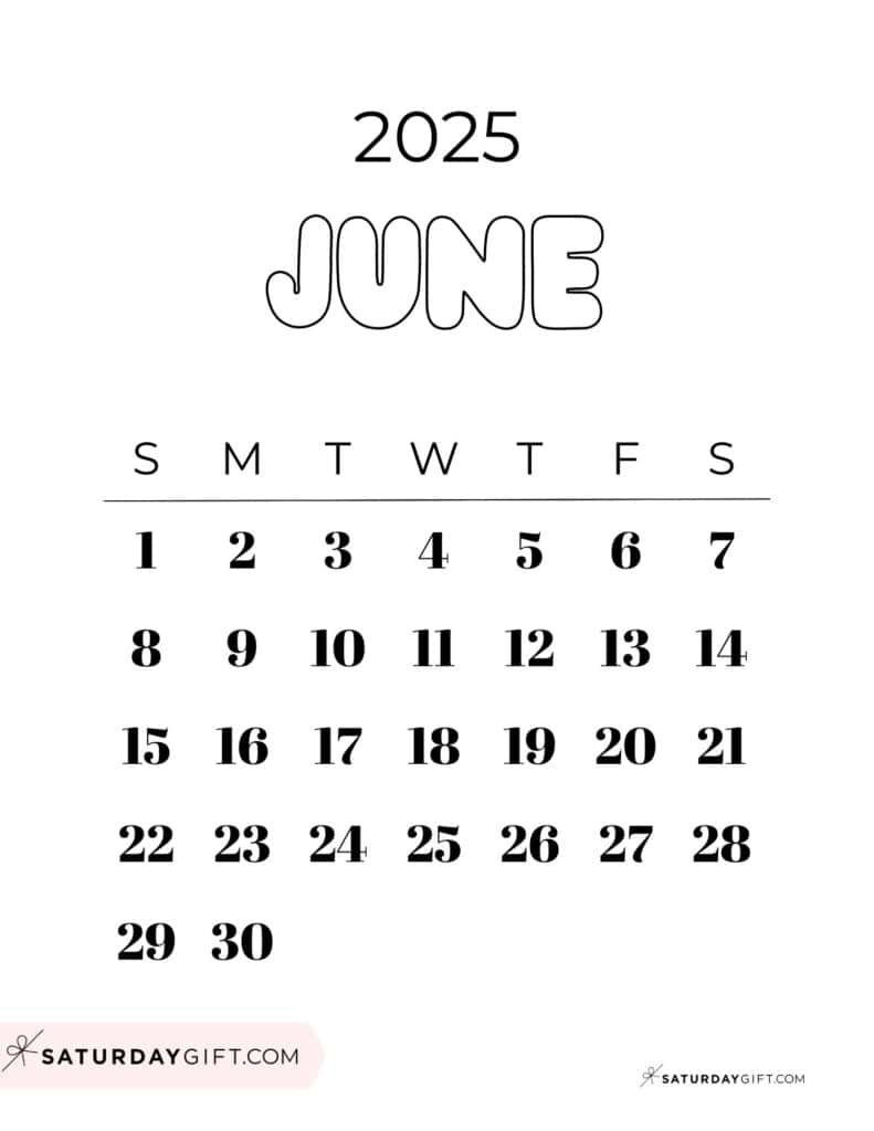 June 2025 Calendar - 23 Cute &amp;amp; Free Printables with June National Day Calendar 2025