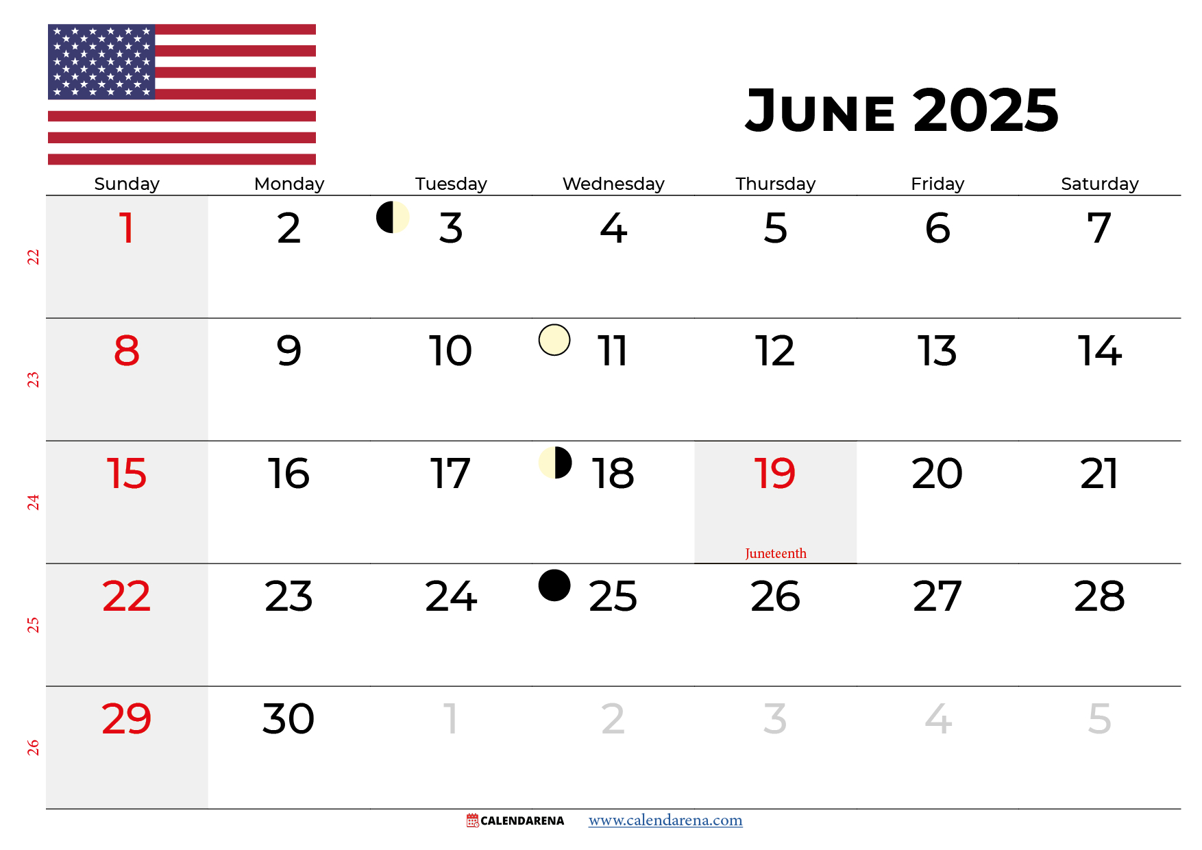 June 2025 Calendar Usa With Holidays inside June National Days Calendar 2025