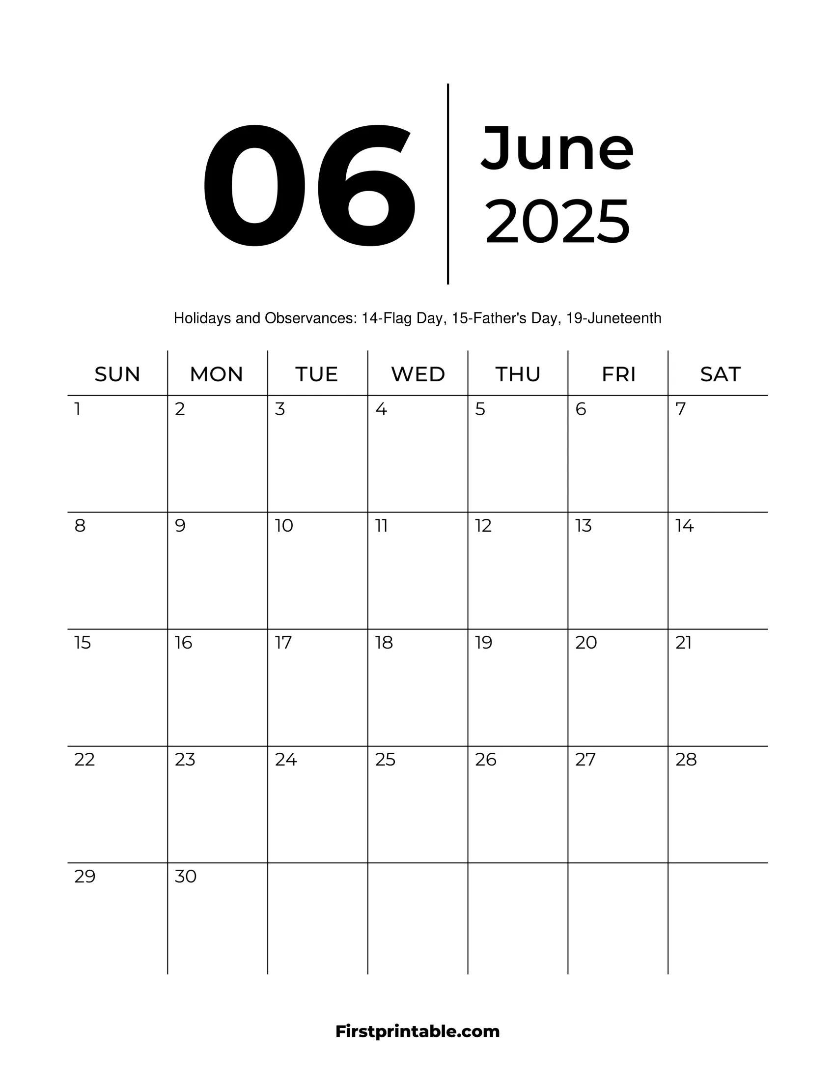 June 2025 Calendars - Free Printable &amp;amp; Fillable within Fillable Calendar June 2025