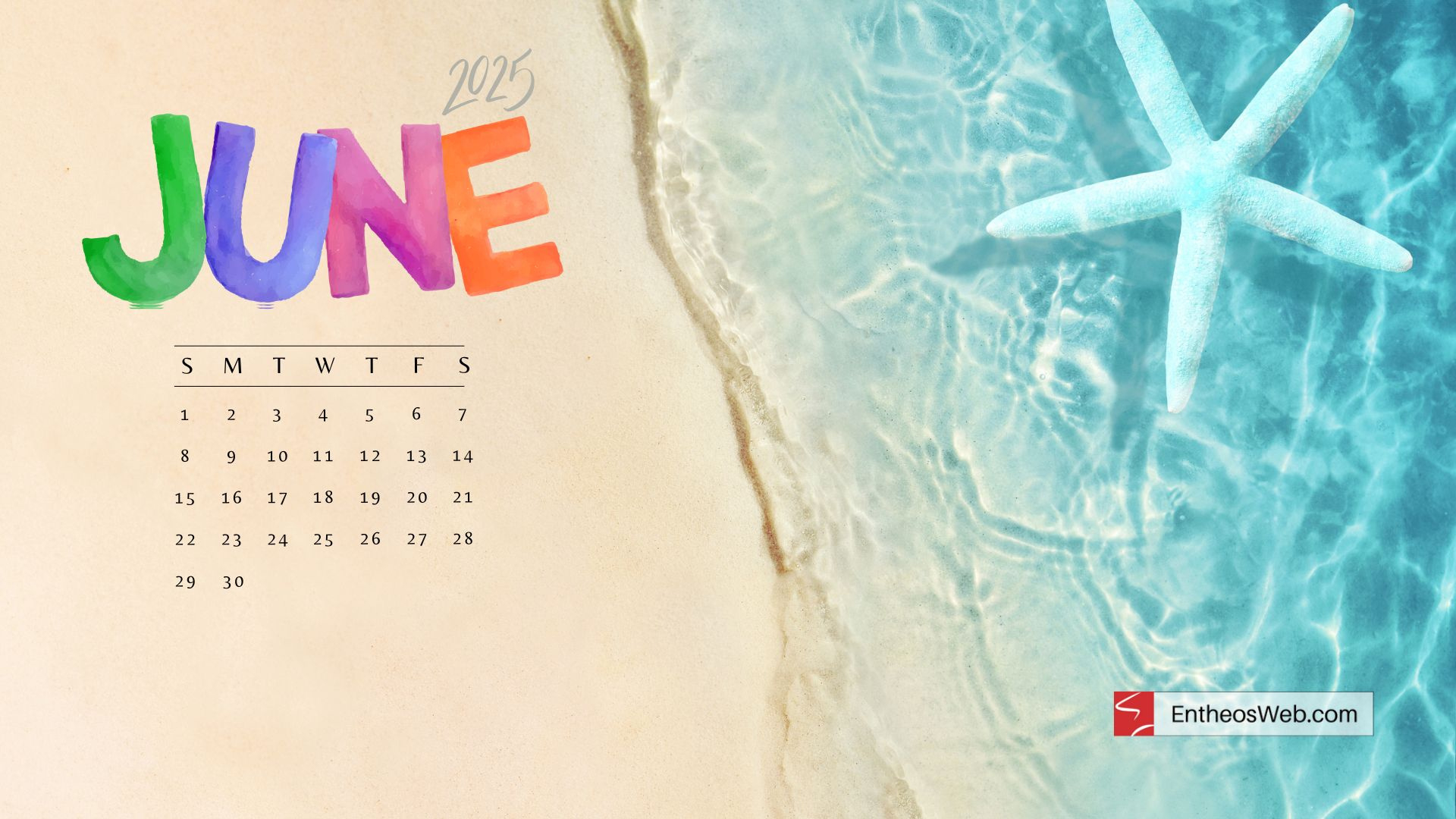 June 2025 Desktop Wallpaper Backgrounds &amp;amp; Screensavers | Entheosweb in June Calendar Desktop Wallpaper 2025