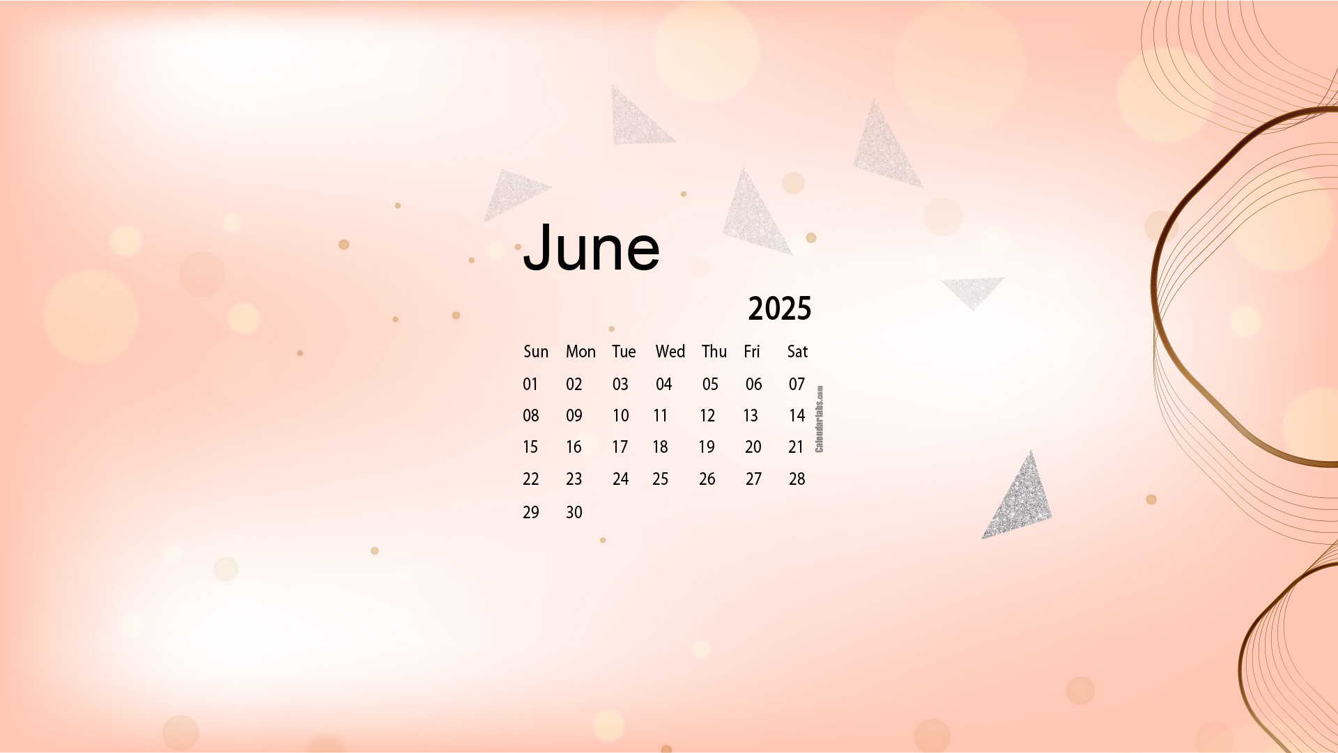 June 2025 Desktop Wallpaper Calendar - Calendarlabs pertaining to June Calendar 2025 Wallpaper