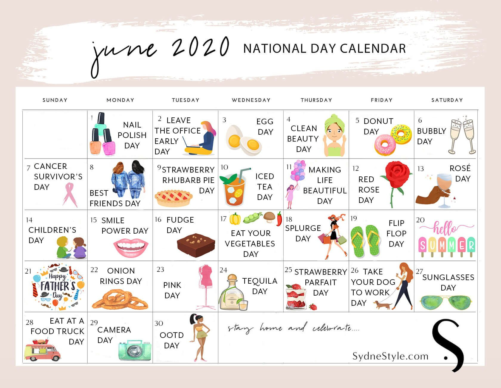 National Day Calendar June 2021 2025 | Www.epicamlv inside June National Day Calendar 2025