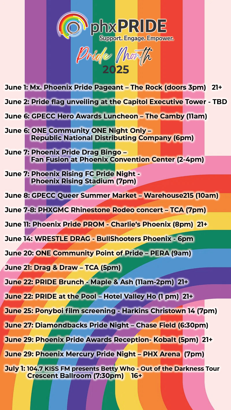 Pride Month – Phoenix Pride regarding June Lgbt Pride Month Calendar 2025