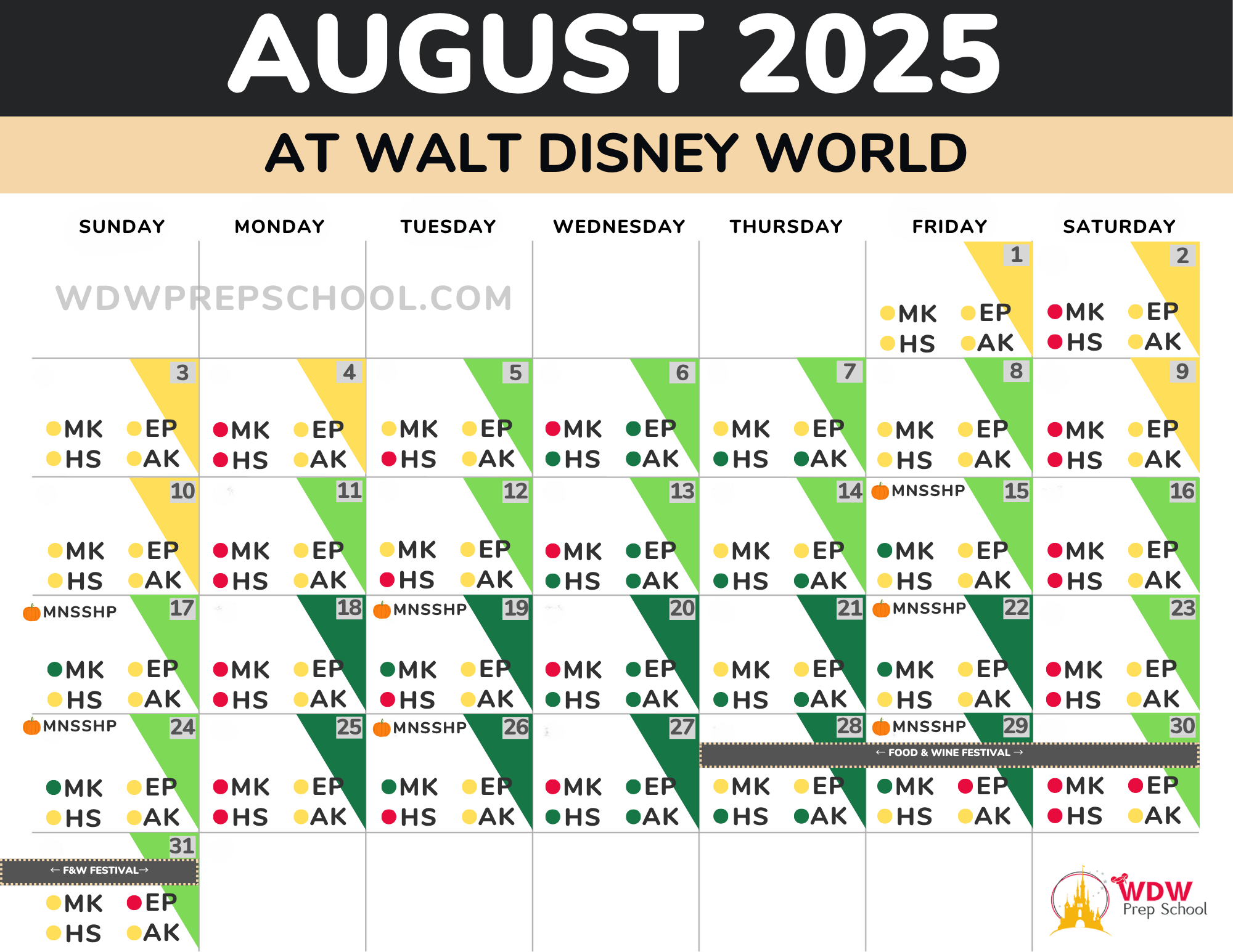 2025 &amp;amp; 2026 Disney World Crowd Calendar (Best Times To Go) regarding August 2025 Disneyland Crowd Calendar