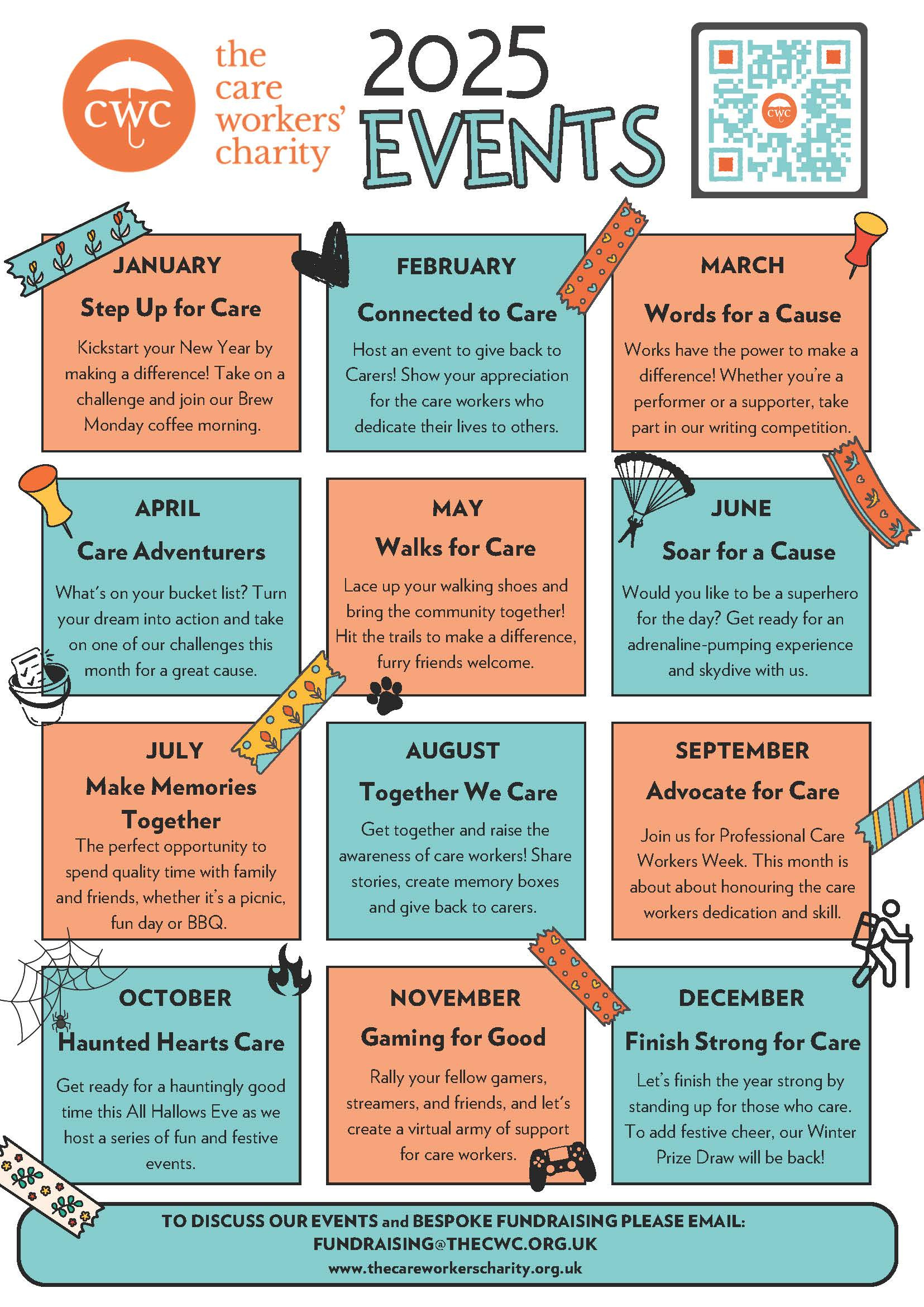 2025 Events List - The Care Workers Charity Trading As Care with Calendar Of Events For August 2025