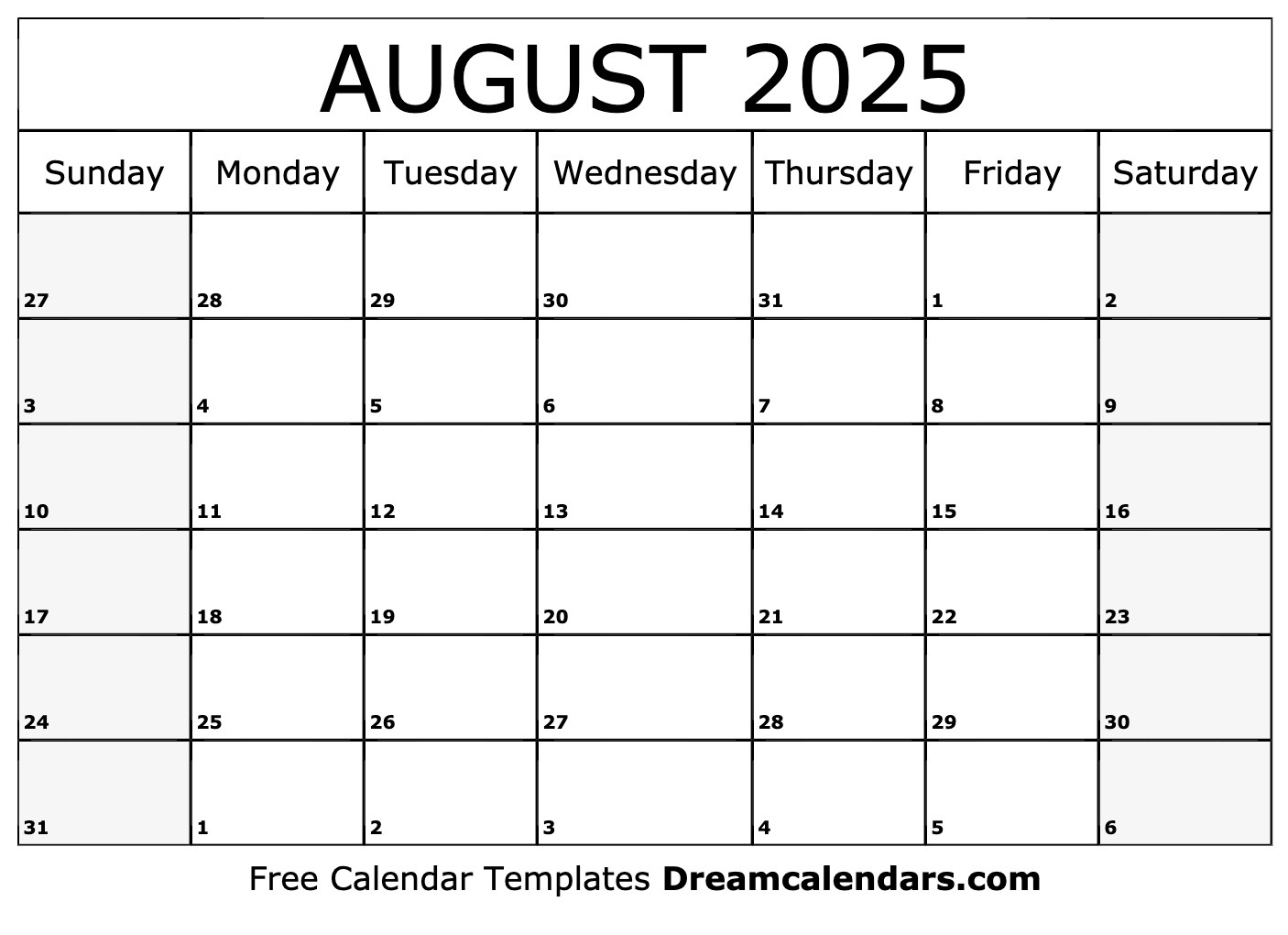 August 2025 Calendar - Free Printable With Holidays And Observances in August 22 2025 Calendar