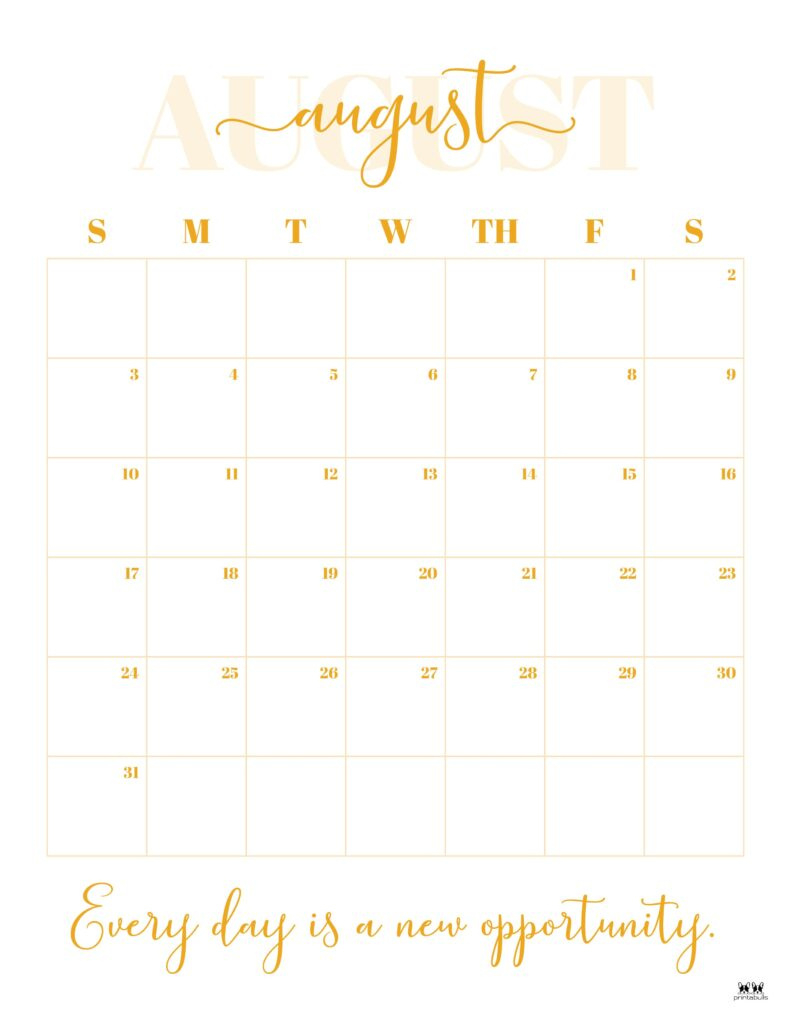 August 2025 Calendars - 107 Free Printables | Printabulls intended for August 2025 Calendar Printable Portrait