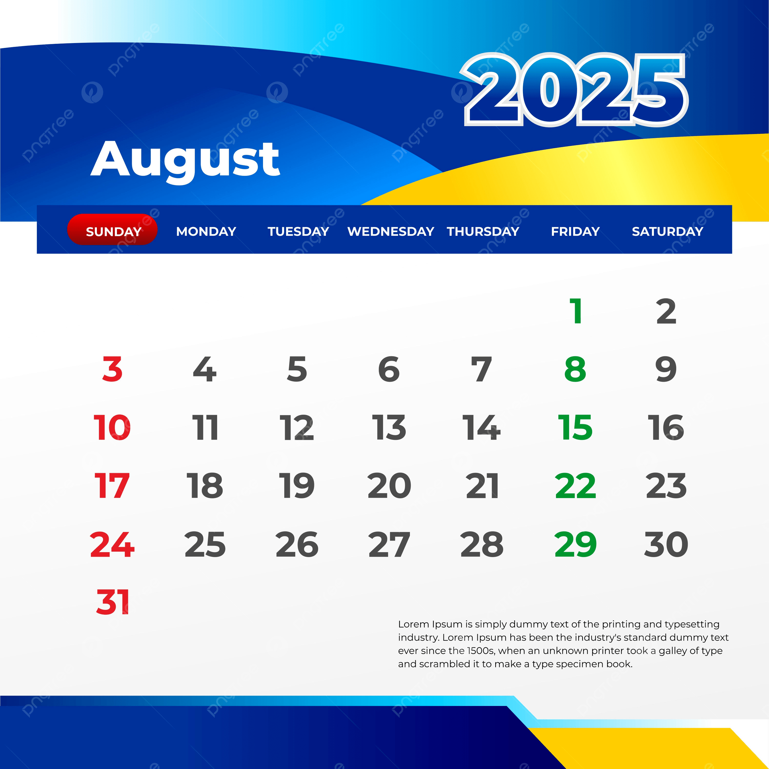 August 2025 Wall Calendar Print And Post On Social Media Vector for August Social Media Calendar 2025