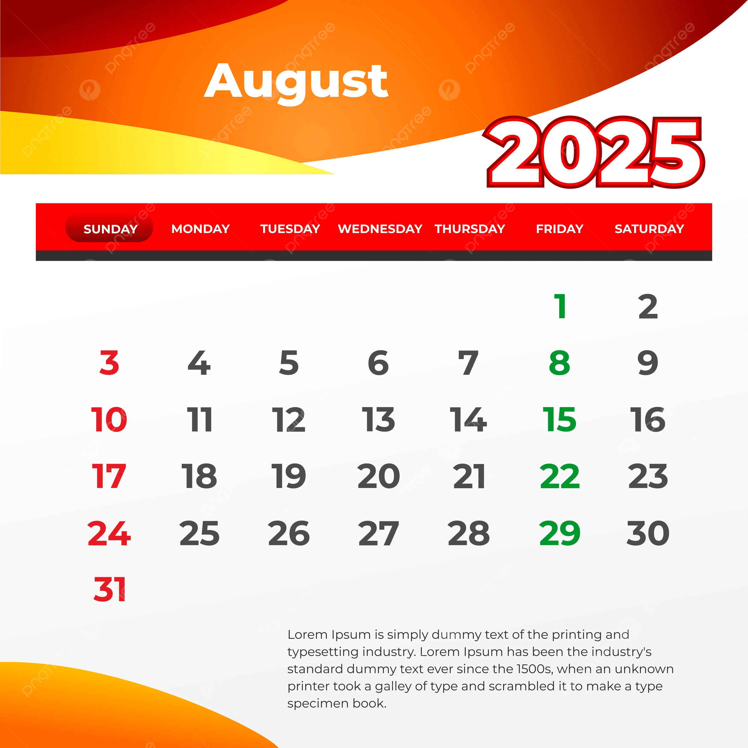 August 2025 Wall Calendar Print And Post On Social Media Vector with regard to August 2025 Social Media Calender