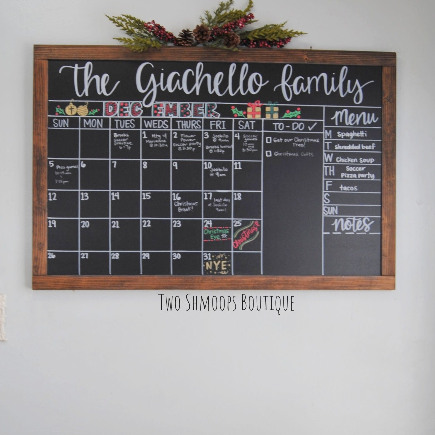 Chalkboard Calendar Custom Chalkboard Sign Family Calendar pertaining to August 2025 Calendar Ideas Chalkboard