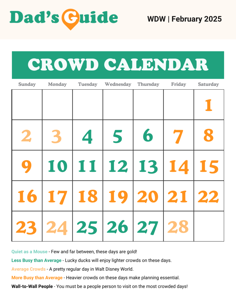 Disney World Crowd Calendar 2025: The Best &amp;amp; Worst Times To Visit in Disney World August 2025 Crowd Calendar