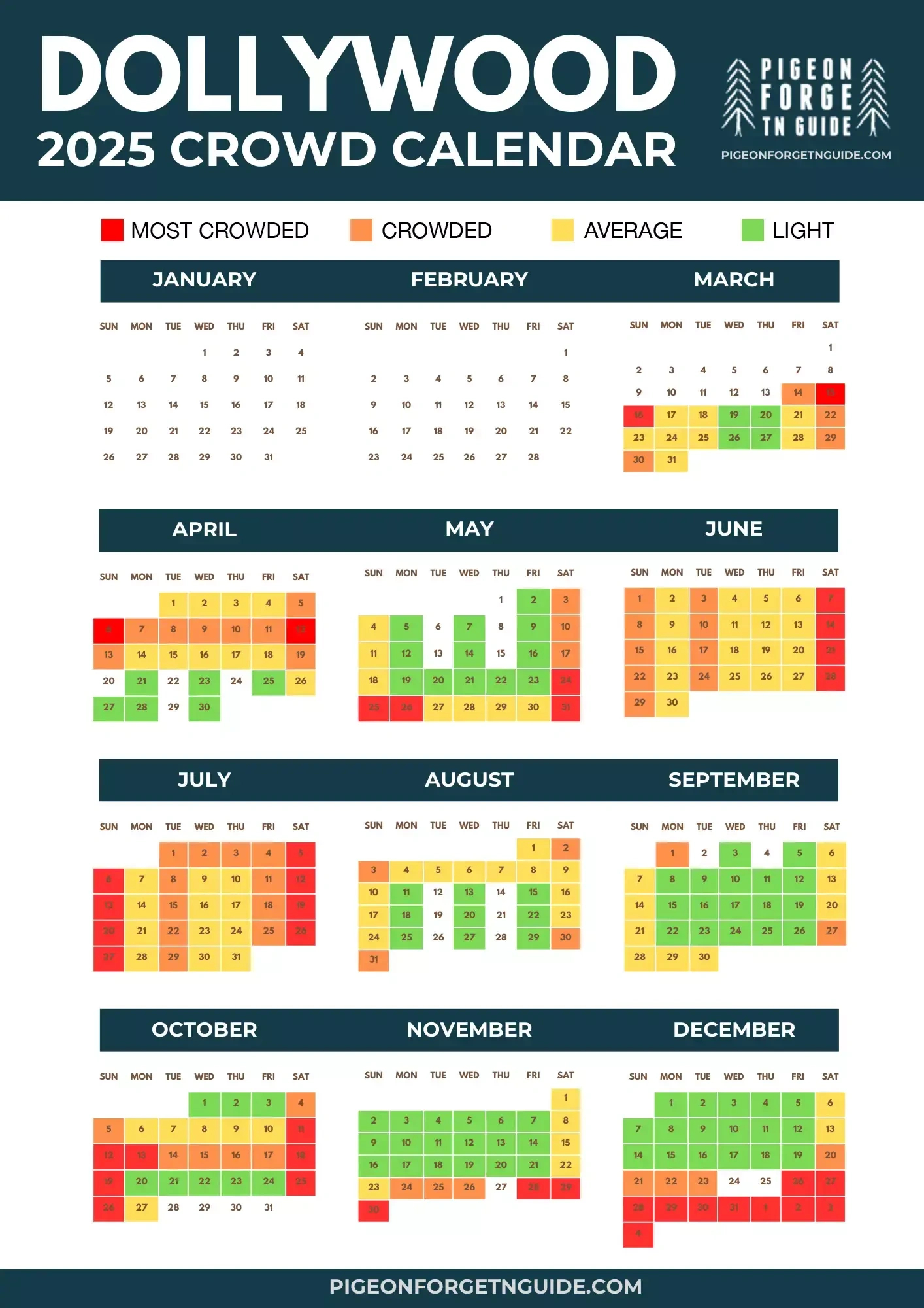 Dollywood Crowd Calendar 2025 with regard to Dollywood Crowd Calendar August 2025