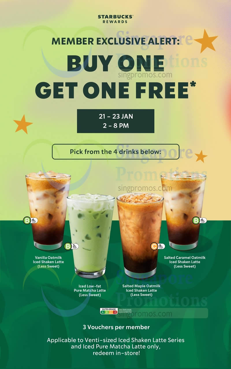 Expired) Starbucks S&amp;#039;Pore Has 1-For-1 Selected Drinks Promotion inside Starbucks August 2025 Promo Calendar