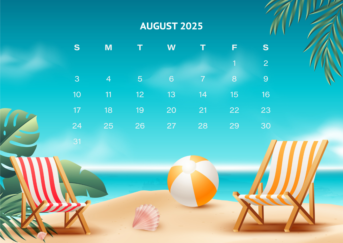 Free August 2025 Calendar Template To Edit Online with regard to Cute August Printable Calendar 2025