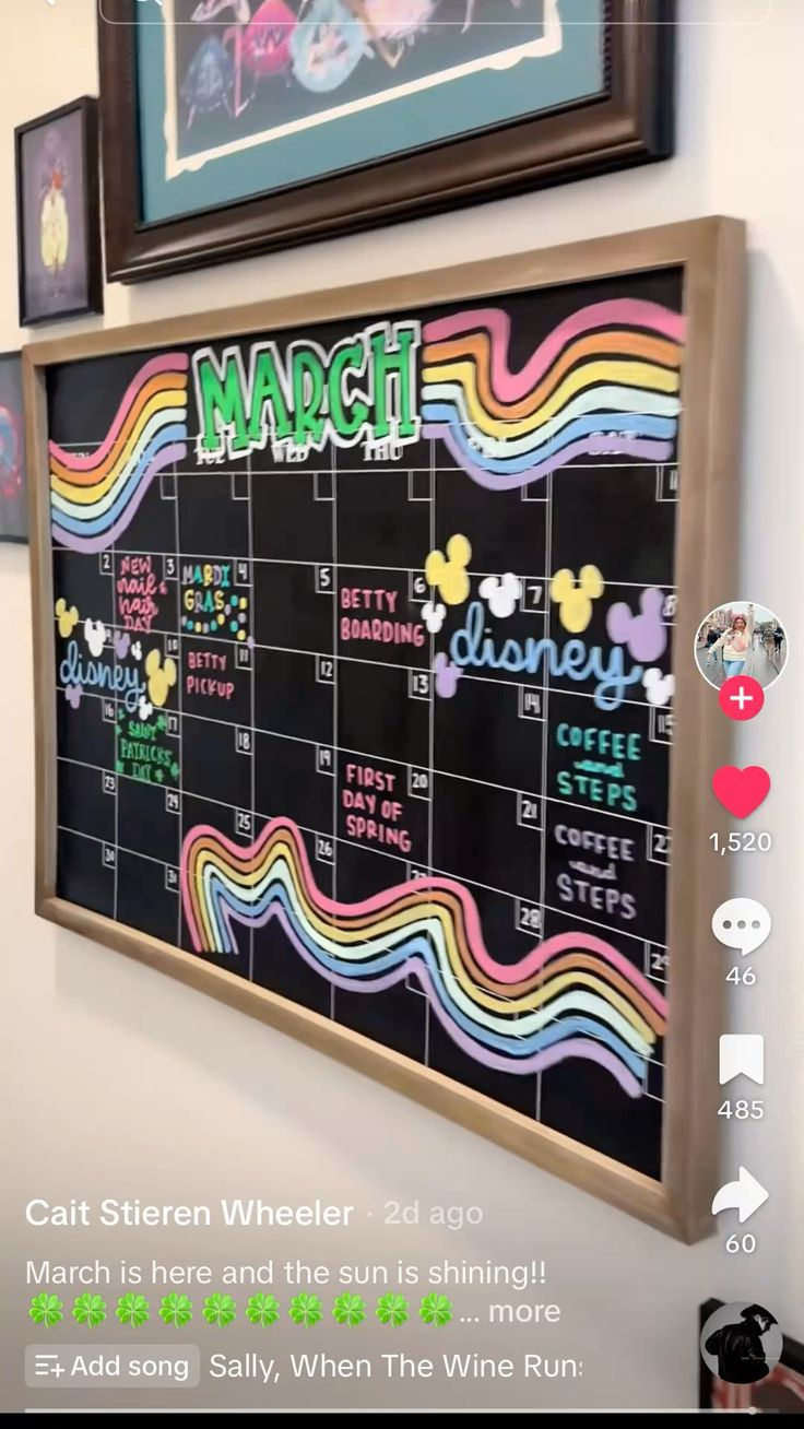 Pintaylor Rund On Calendar Ideas In 2025 | Chalkboard Wall with regard to August 2025 Chalkboard Calendar Ideas
