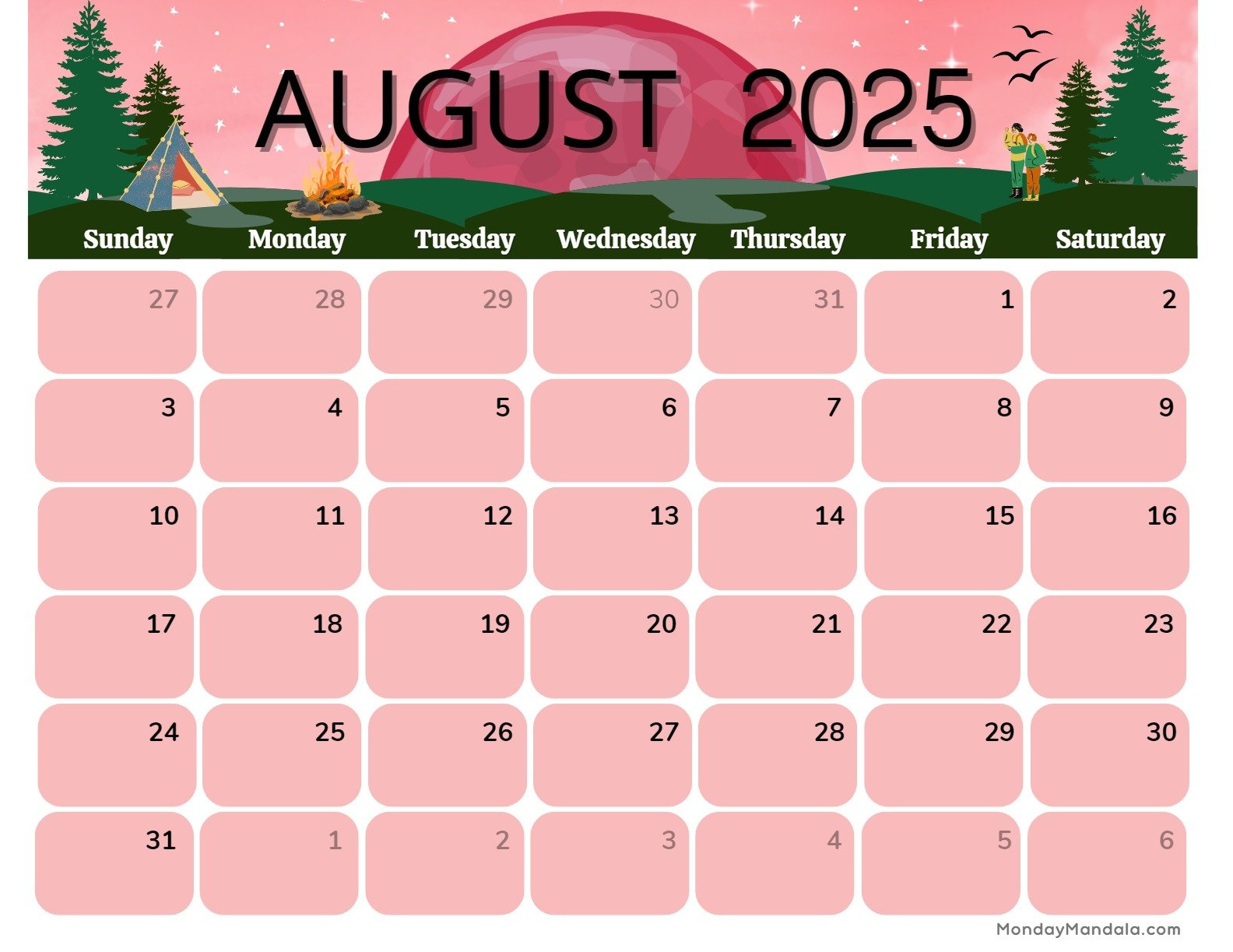 Printable Calendars For 2025 &amp;amp; 2026 (Free Pdfs) regarding Show Me A Calendar For August 2025