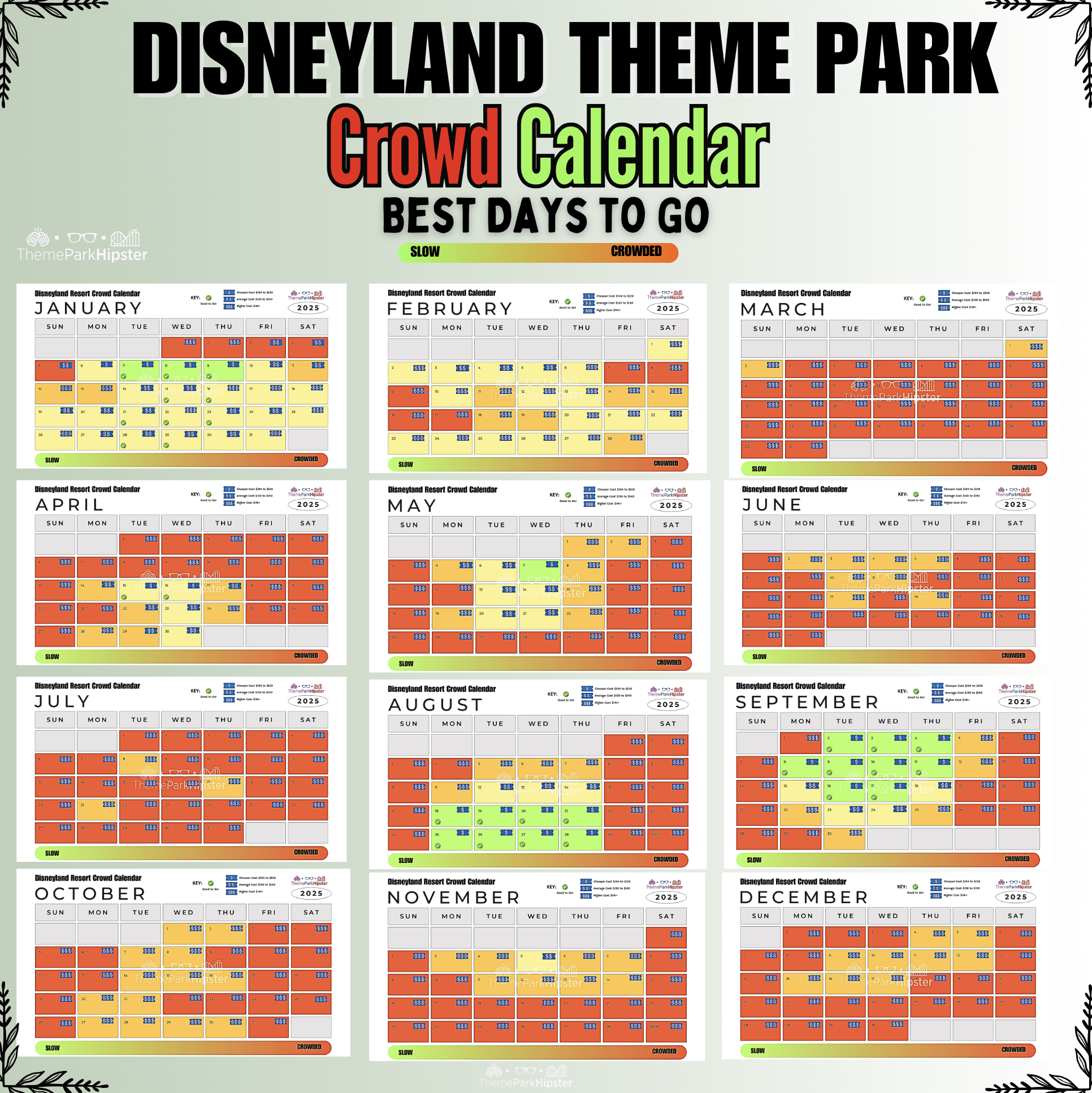 2025 Best Days To Go To Disneyland (Full Crowd Calendar Guide throughout Disneyland Crowd Calendar October 2025