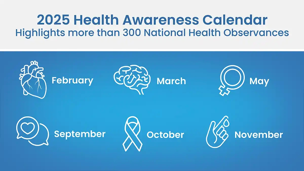 2025 Health Awareness Calendar | Baldwin Publishing pertaining to October is National Month 2025