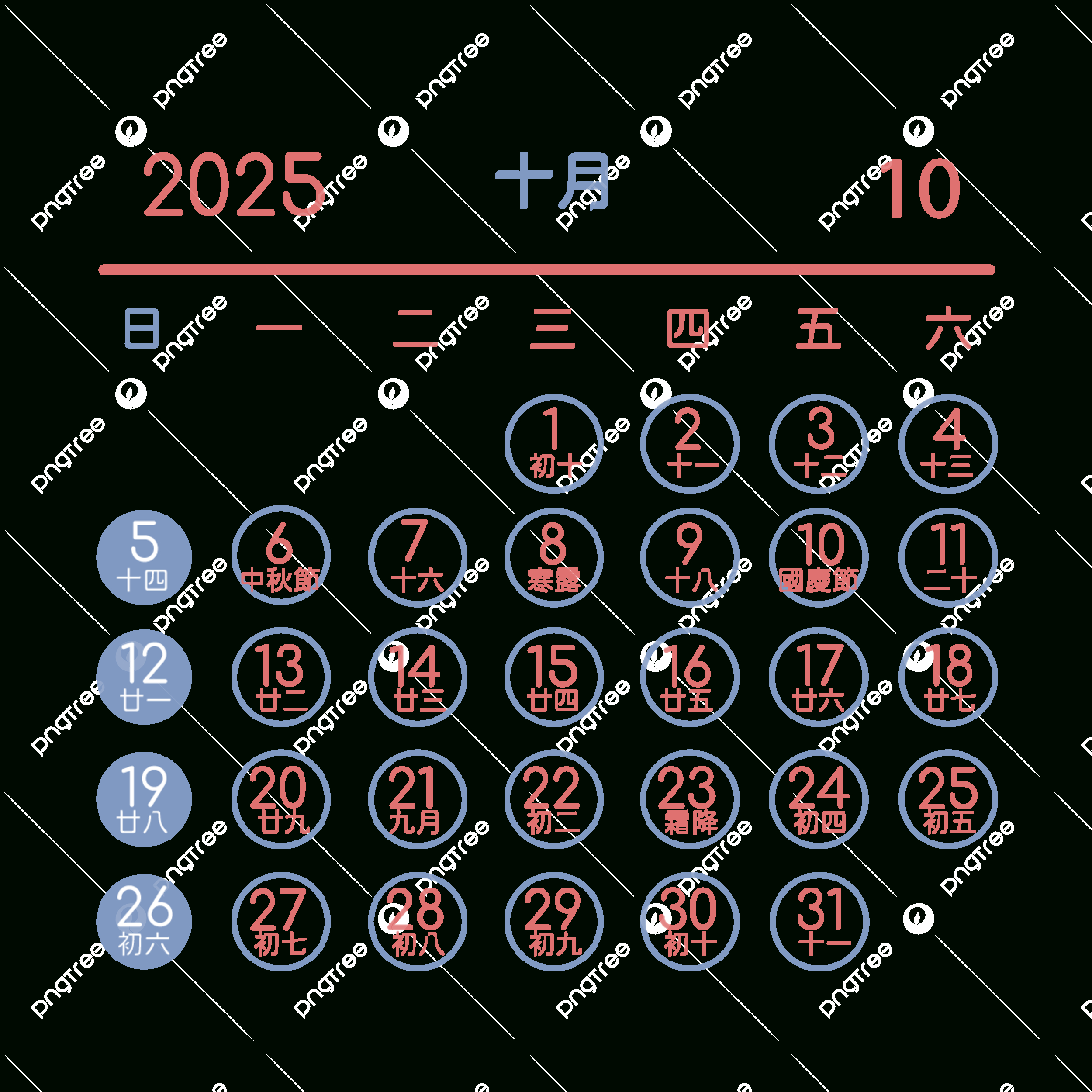 2025 Traditional Chinese Calendar October Decoration Vector, 2025 with regard to Chinese Calendar October 2025