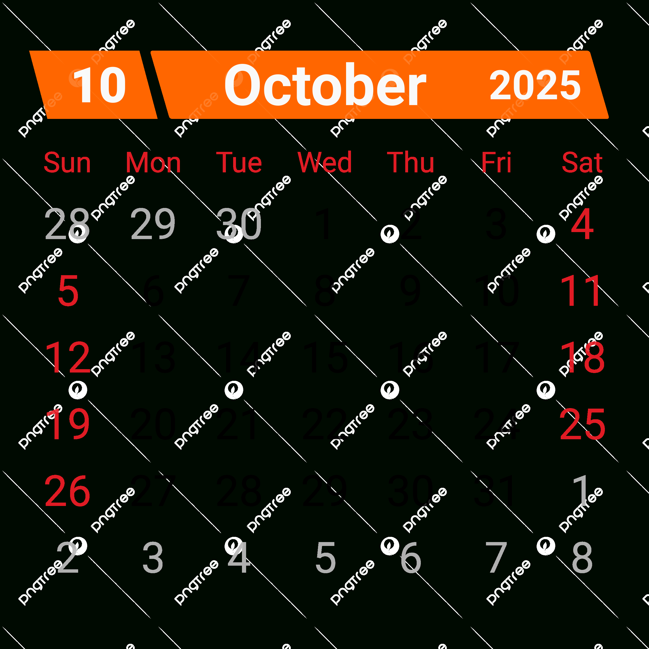 Calendar October 2025 Vector, Calendar October 2025, Calendar 2025 within October Events Calendar 2025